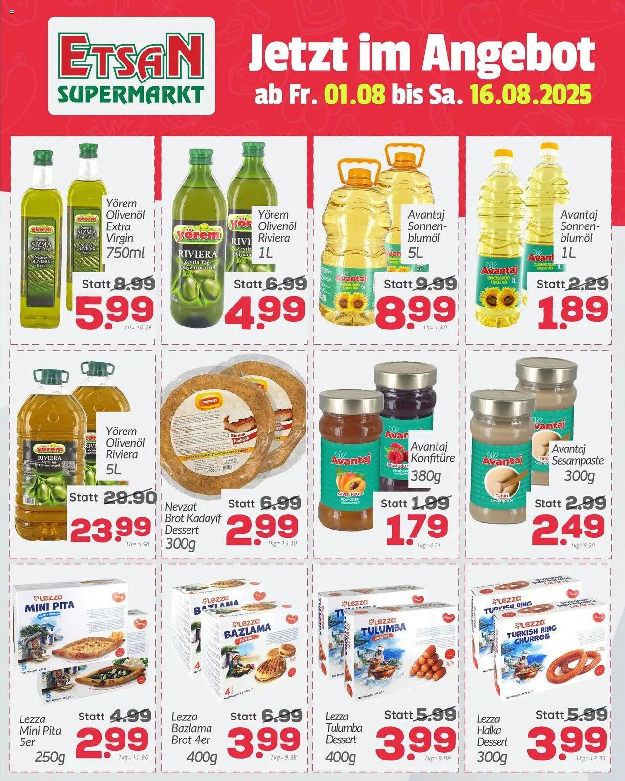 ETSAN Flugblatt gültig ab 01.08.2025 | Seite: 3 | Produkte: Brot