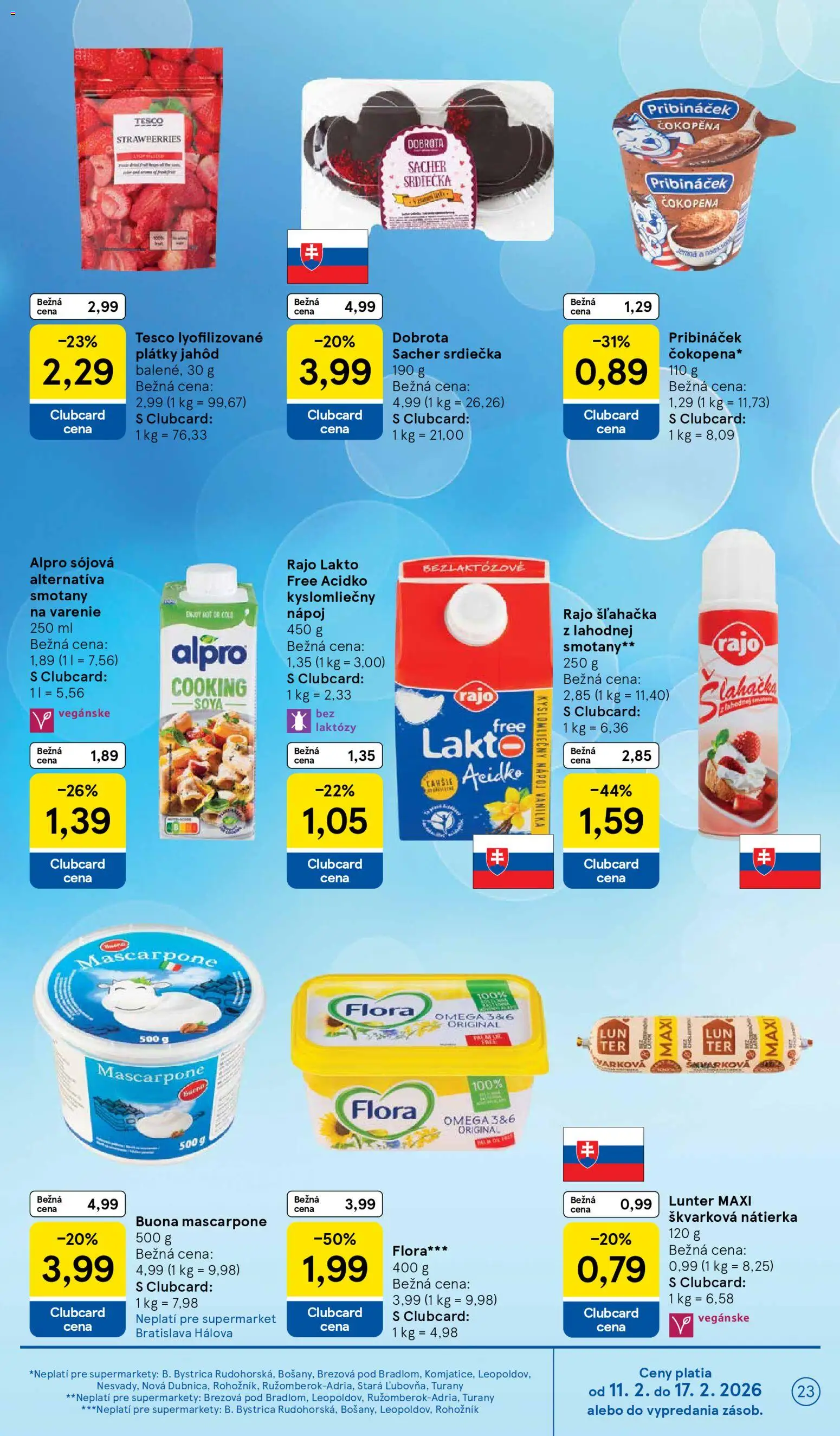 Nové Tesco akcie – leták je platný od 11.02.2026 | Strana: 23
