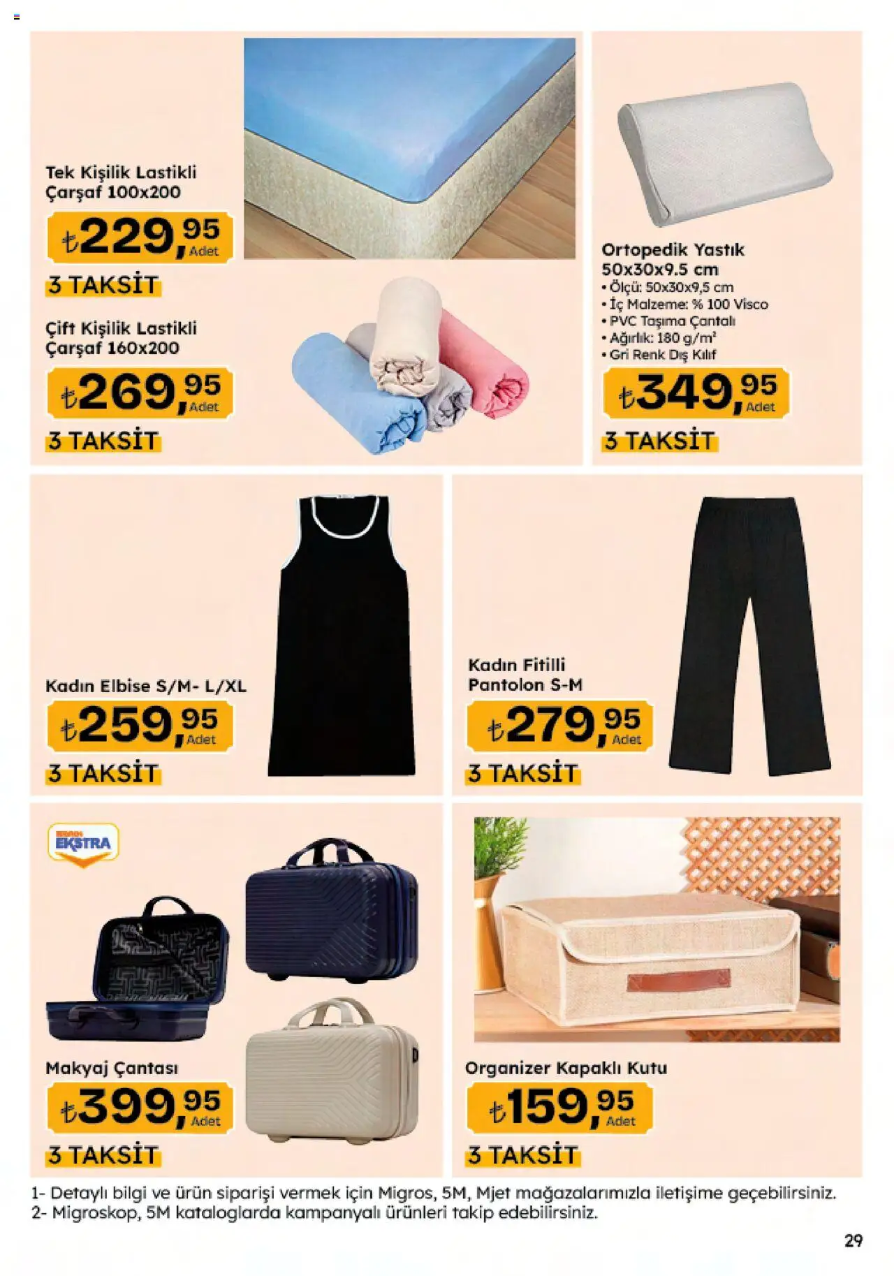 Migros Katalog - Migroskop - 26.06.2025 tarihinden itibaren geçerlidir | Sayfa: 115 | Ürünler: Makyaj çantası, Makyaj, Pantolon, Elbise