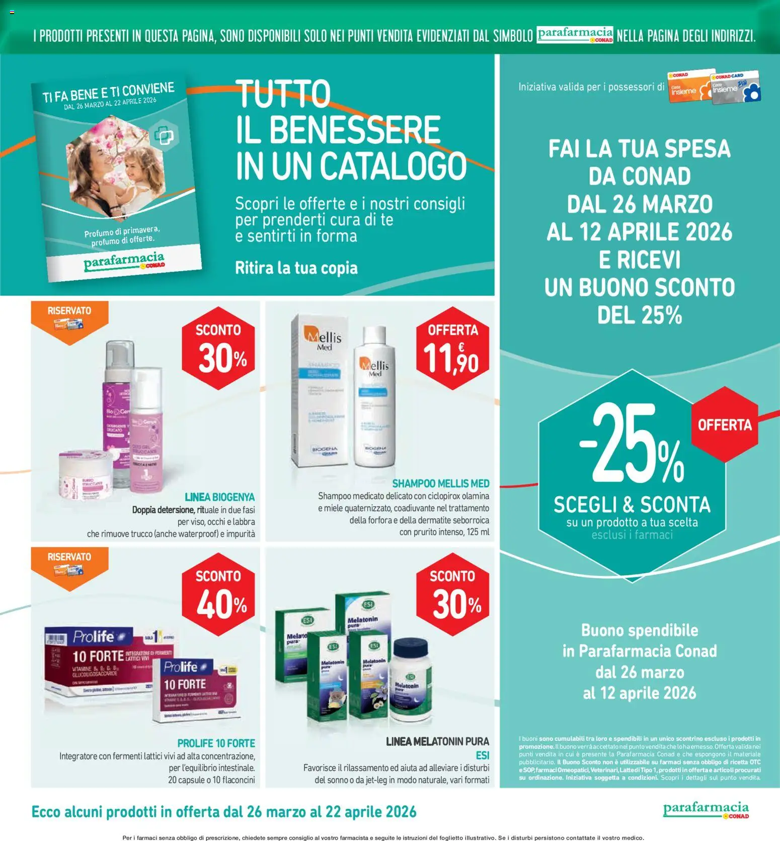 Volantino Conad del 26.03.2026 | Pagina: 24 | Prodotti: Latte, Miele, Profumo, Trucco