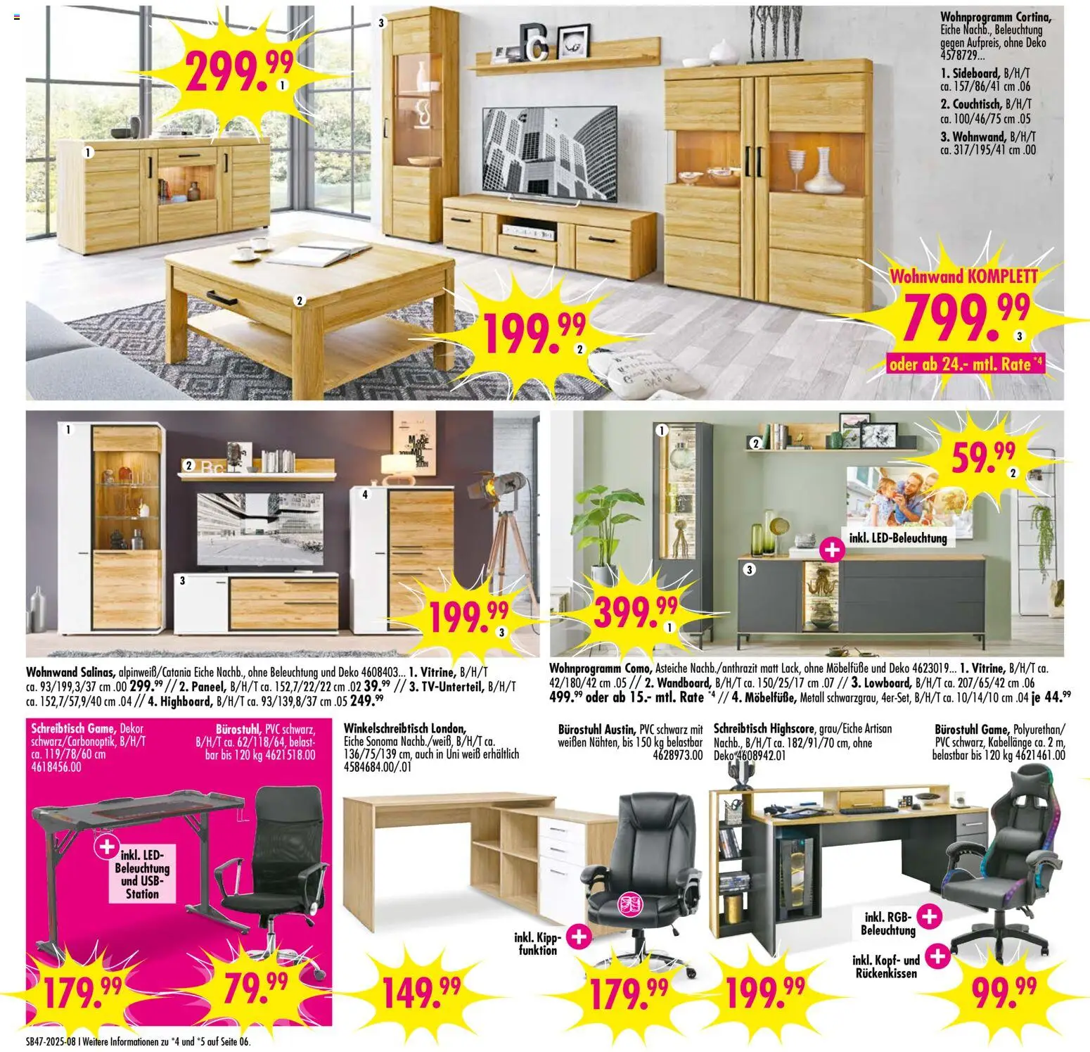 SB Möbel Boss Prospekt 	 – gültig ab 15.11.2025 | Seite: 8 | Produkte: USB, Wohnwand