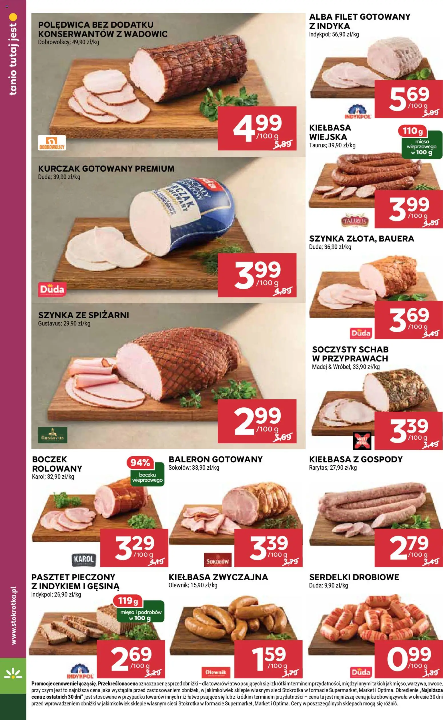 Stokrotka gazetka od 12.03.2026 | Strona: 8 | Produkty: Kiełbasa, Kurczak, Stokrotka, Boczek