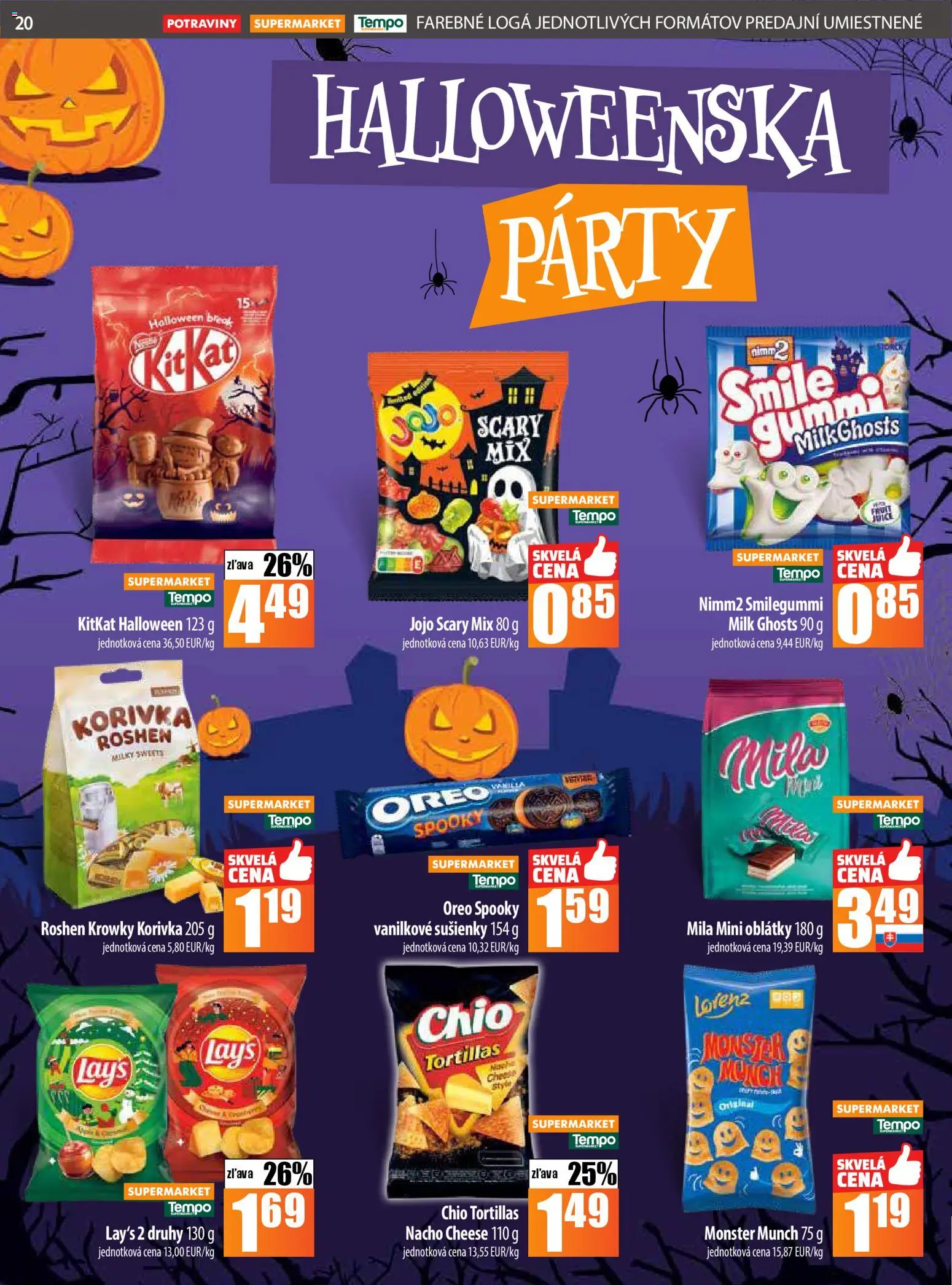 Nové COOP Jednota akcie – leták je platný od 23.10.2025 | Strana: 20 | Produkty: Mila
