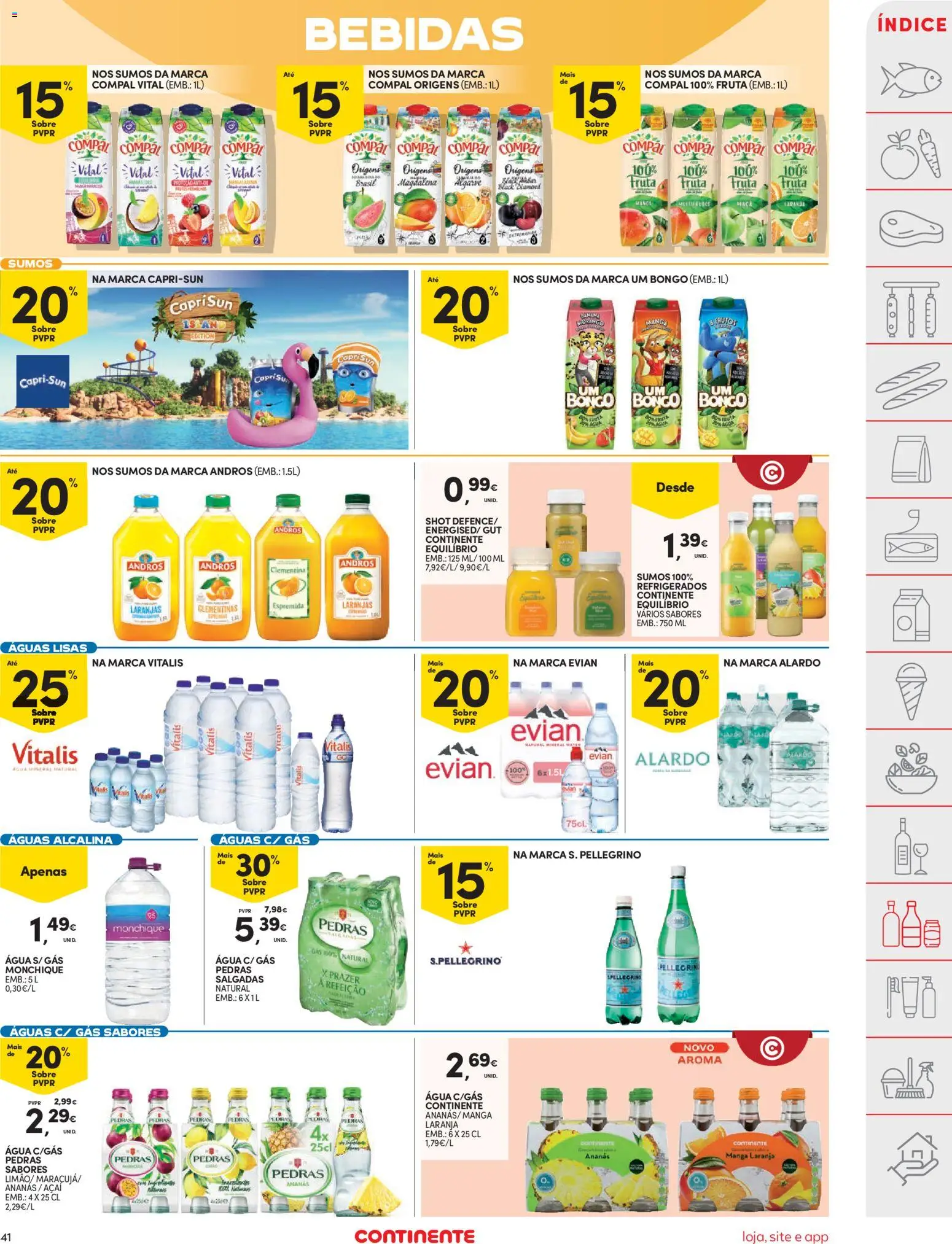 Continente folheto │ válido de 31.03.2026 | Página: 41 | Produtos: Agua, Banana, Laranjas, Água mineral