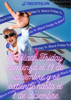Vista previa Decathlon Black Friday aviso válido desde el 06.11.2025