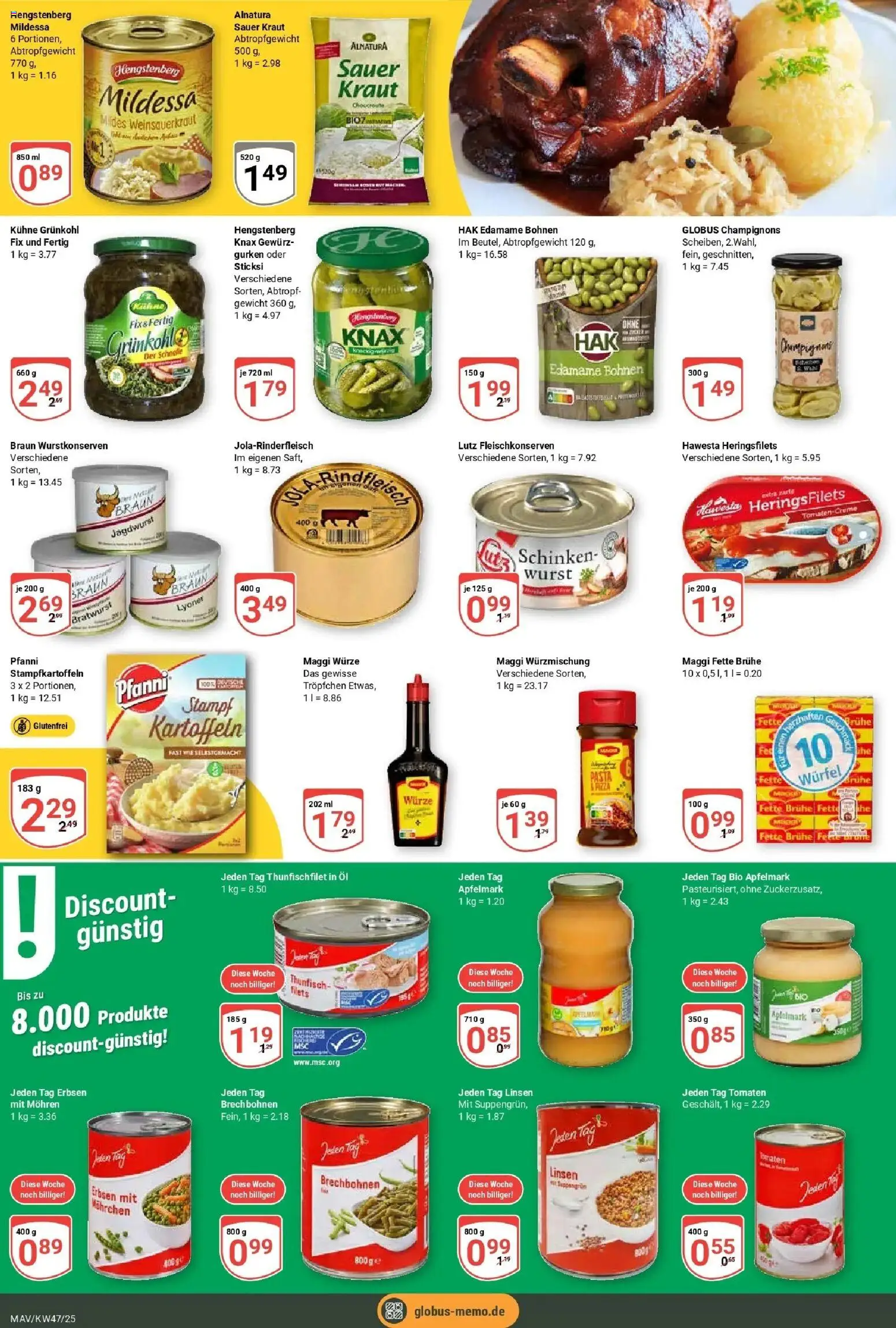 Globus prospekt Mannheim	 (ab 17.11.2025) » Angebote online | Seite: 16 | Produkte: Gewicht, Tomaten, Kraut, Erbsen