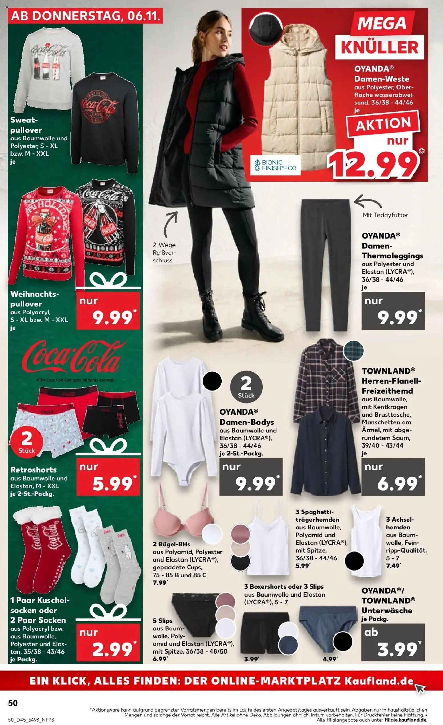 Kaufland prospekt Landau An Der Isar	 – gültig ab 10.11.2025 | Seite: 50 | Produkte: Sweatshirt, Coca cola, Freizeithemd, Pullover