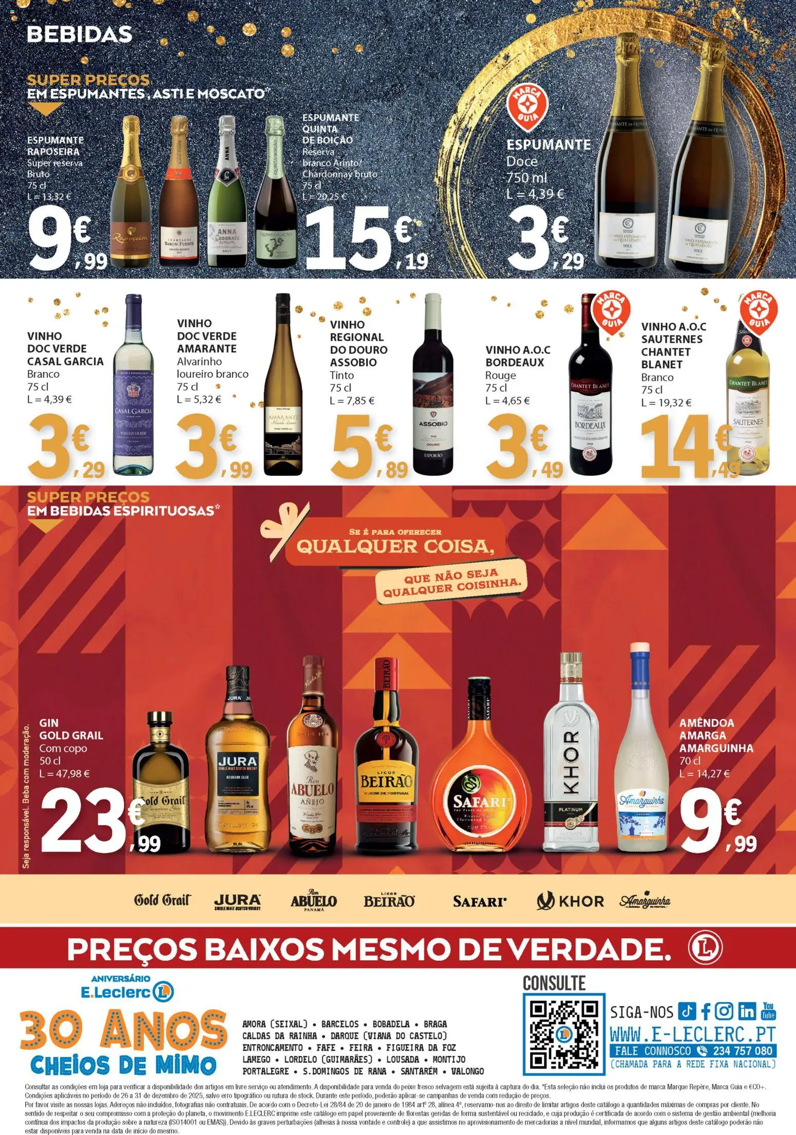 E.Leclerc Feliz 2026 │ válido de 26.12.2025 | Página: 12 | Produtos: Espumante, Licor, Vinho, Peixe