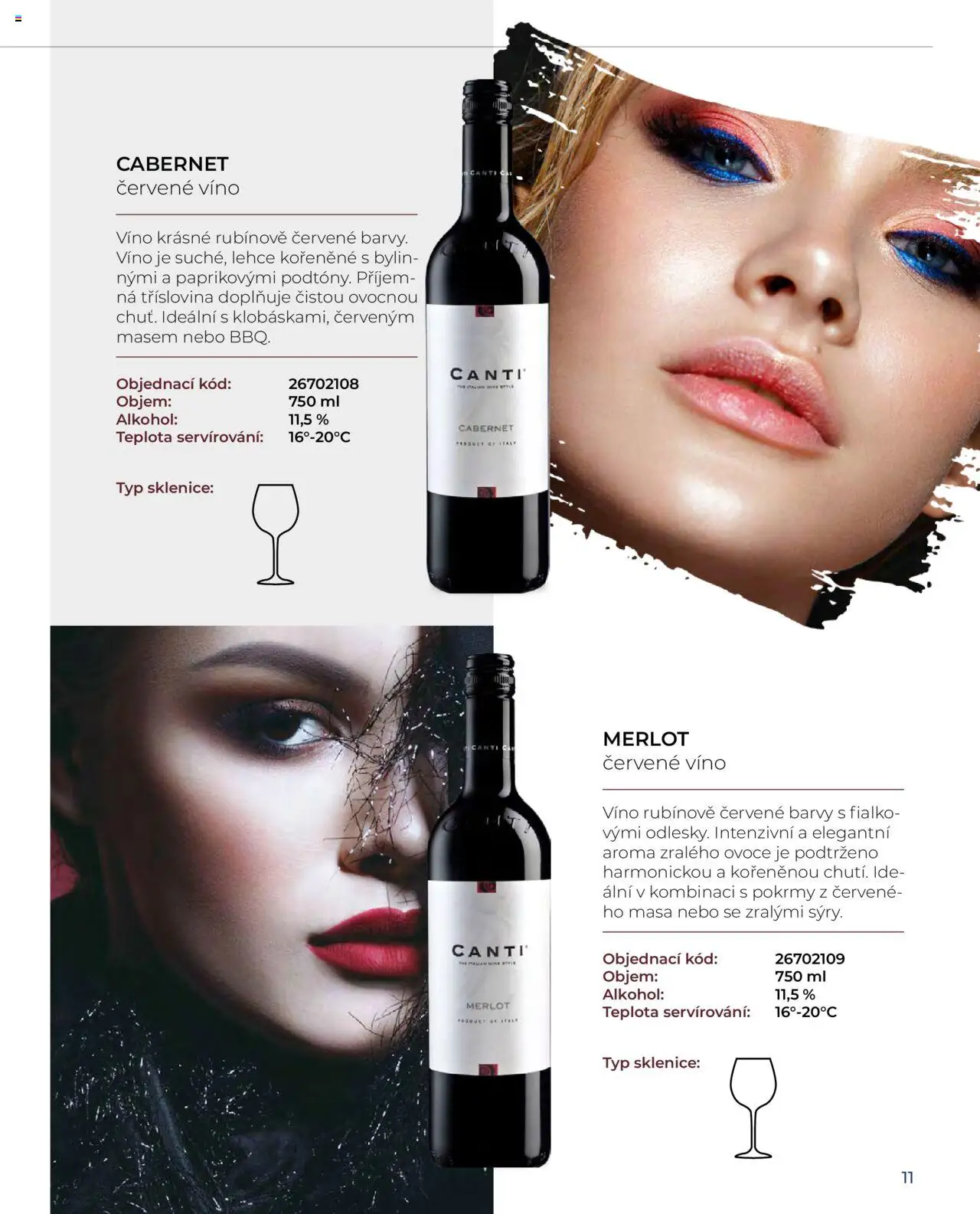 Jip katalog Canti 2024/25 od 30.12.2024 | Strana: 11 | Produkty: Ovoce, Víno, Merlot, Sklenice