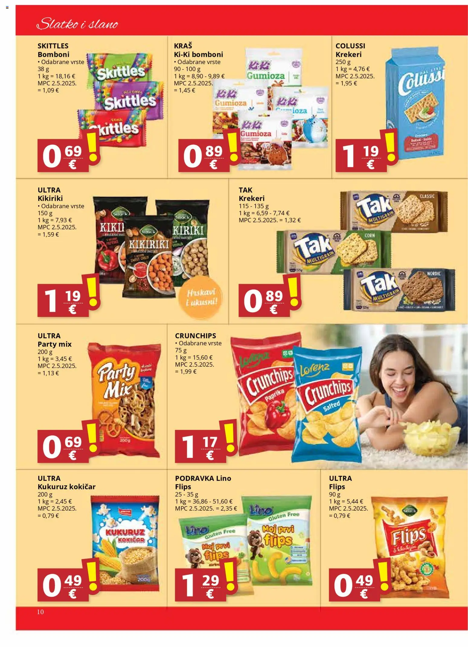 Djelo katalog | vrijedi od 02.01.2026 | Stranica: 10 | Proizvodi: Kukuruz, Podravka, Bomboni, Kikiriki