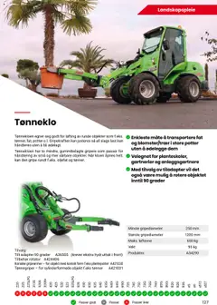 Forhåndsvisning av Felleskjøpet Avant maskiner og redskap gyldig fra 01.05.2025 | Side: 127 | Produkter: Adapter, Vekt