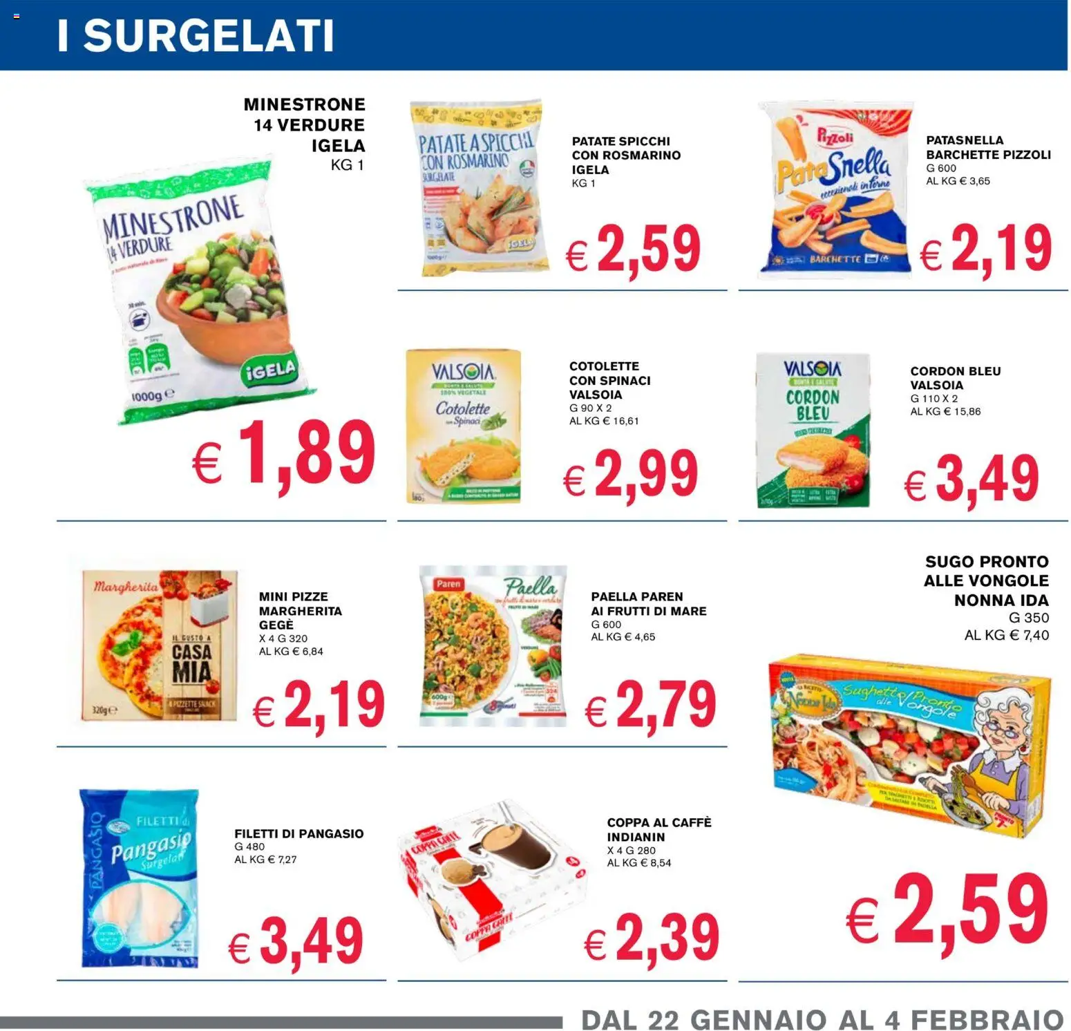 Volantino Coal del 22.01.2026 | Pagina: 5 | Prodotti: Caffè, Verdure, Frutti di mare, Pangasio