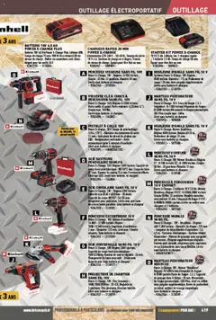  | Page: 419 | Produits: Adaptateur, Scie sauteuse, Scie circulaire, Livre