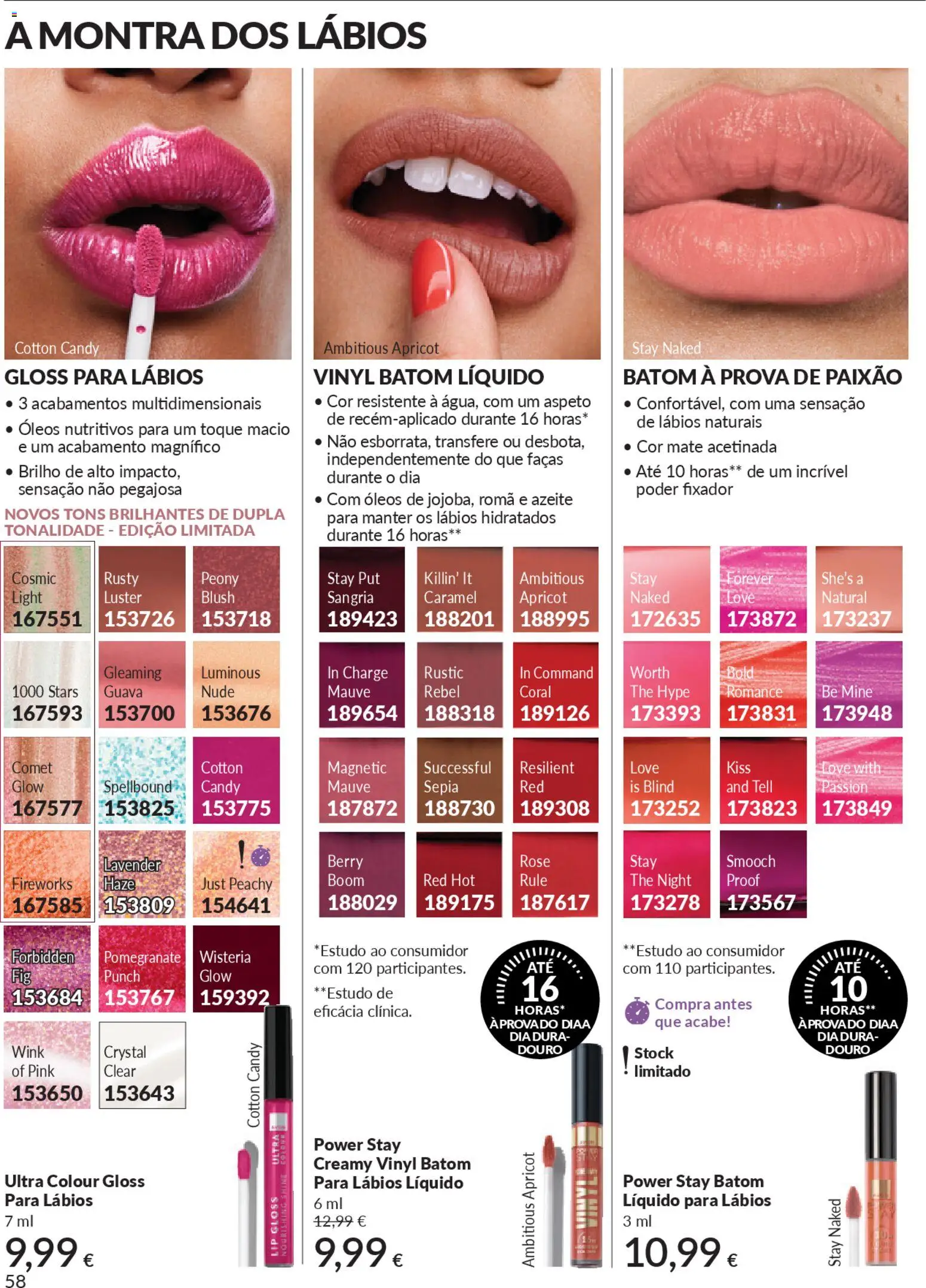 Catálogo Avon Campanha 2 │ válido de 01.02.2026 | Página: 60 | Produtos: Gloss, Azeite, Blush, Fixador