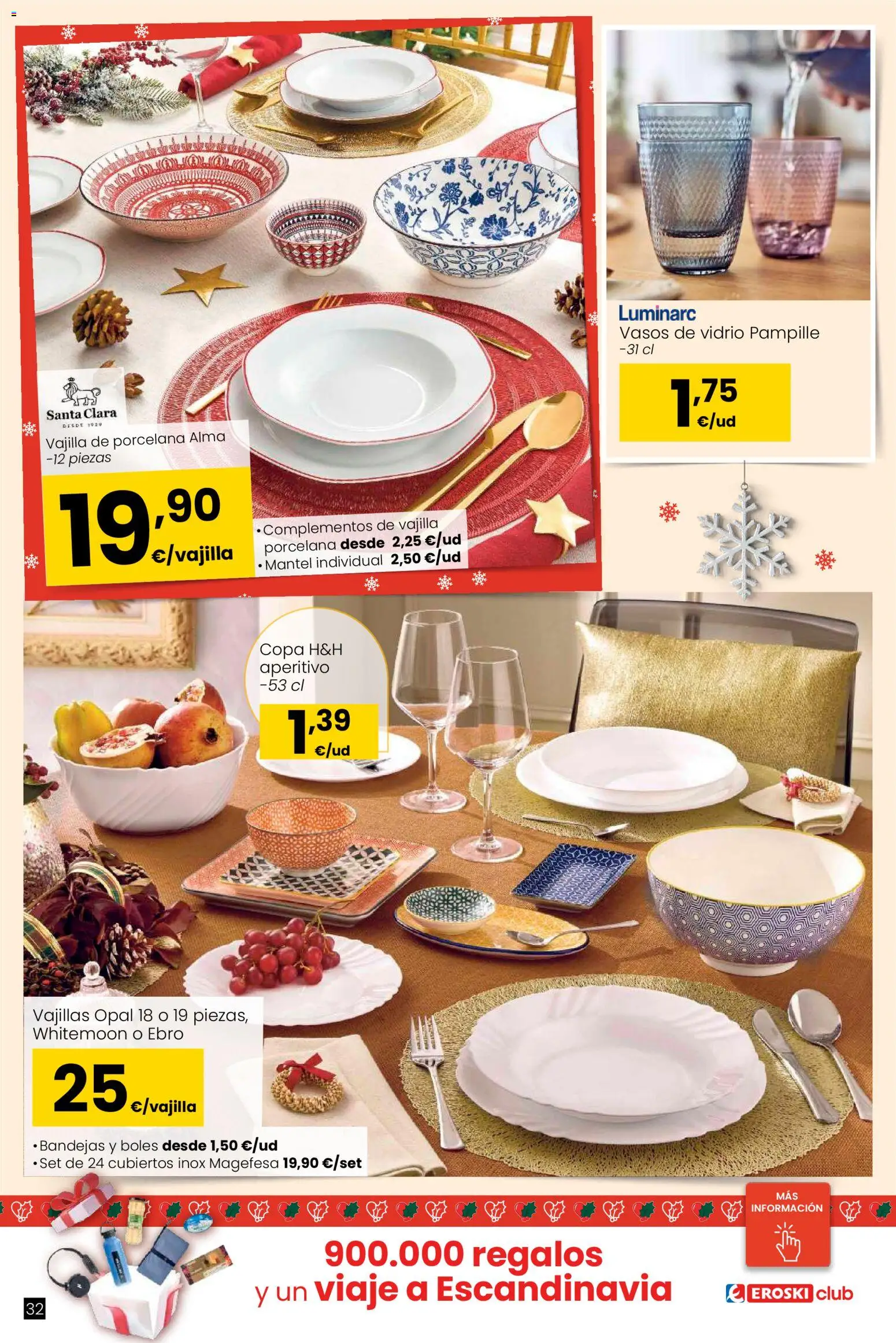 Eroski - Regalos │ válido desde el 02.12.2025 | Página: 32 | Productos: Vasos, Βρεφικό κρεβάτι