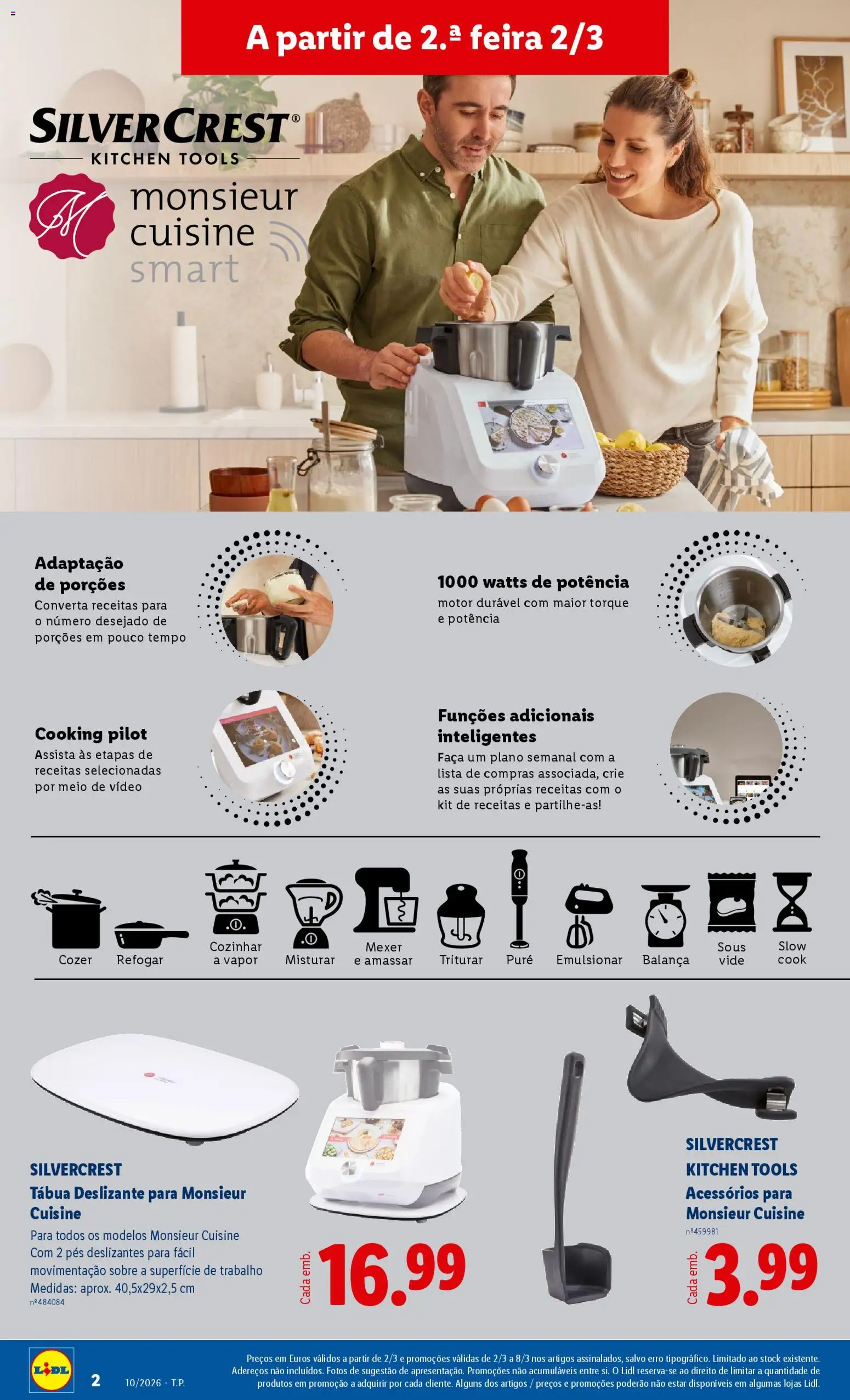 Lidl Novidades │ válido de 02.03.2026 | Página: 2 | Produtos: Tábua, Vídeo, Faca