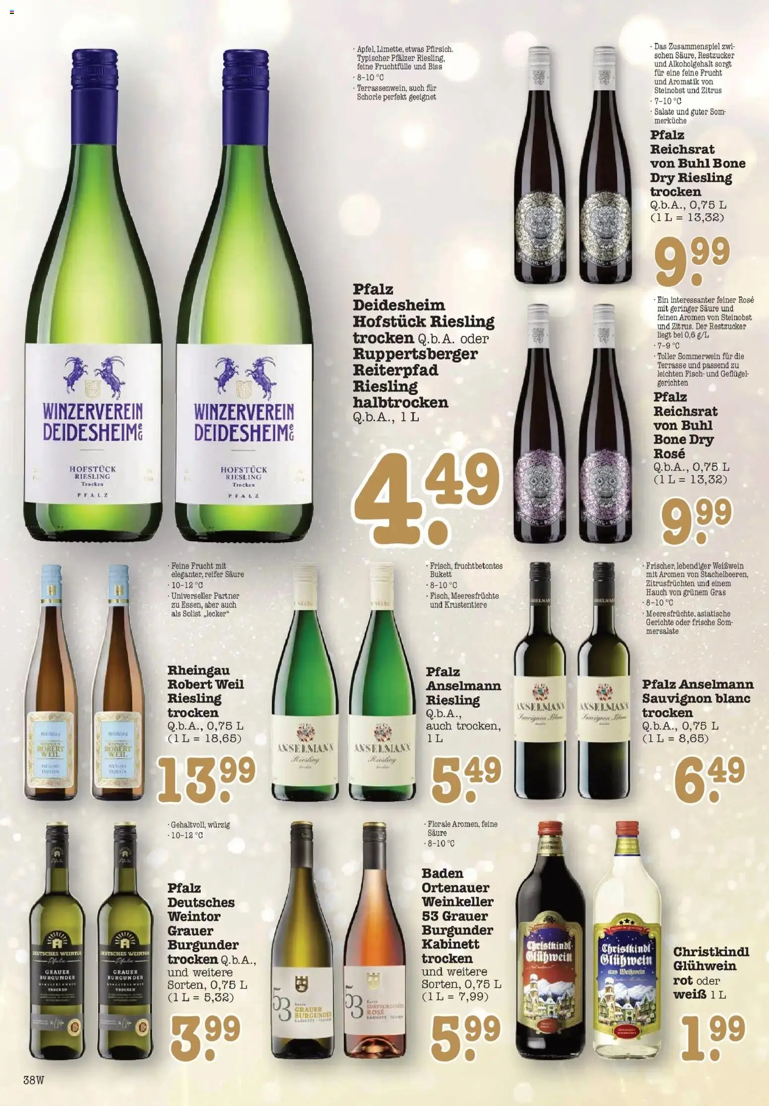 Edeka prospekt Wörth Am Rhein	 – gültig ab 14.12.2025 | Seite: 38 | Produkte: Weißwein, Fisch, Meeresfrüchte