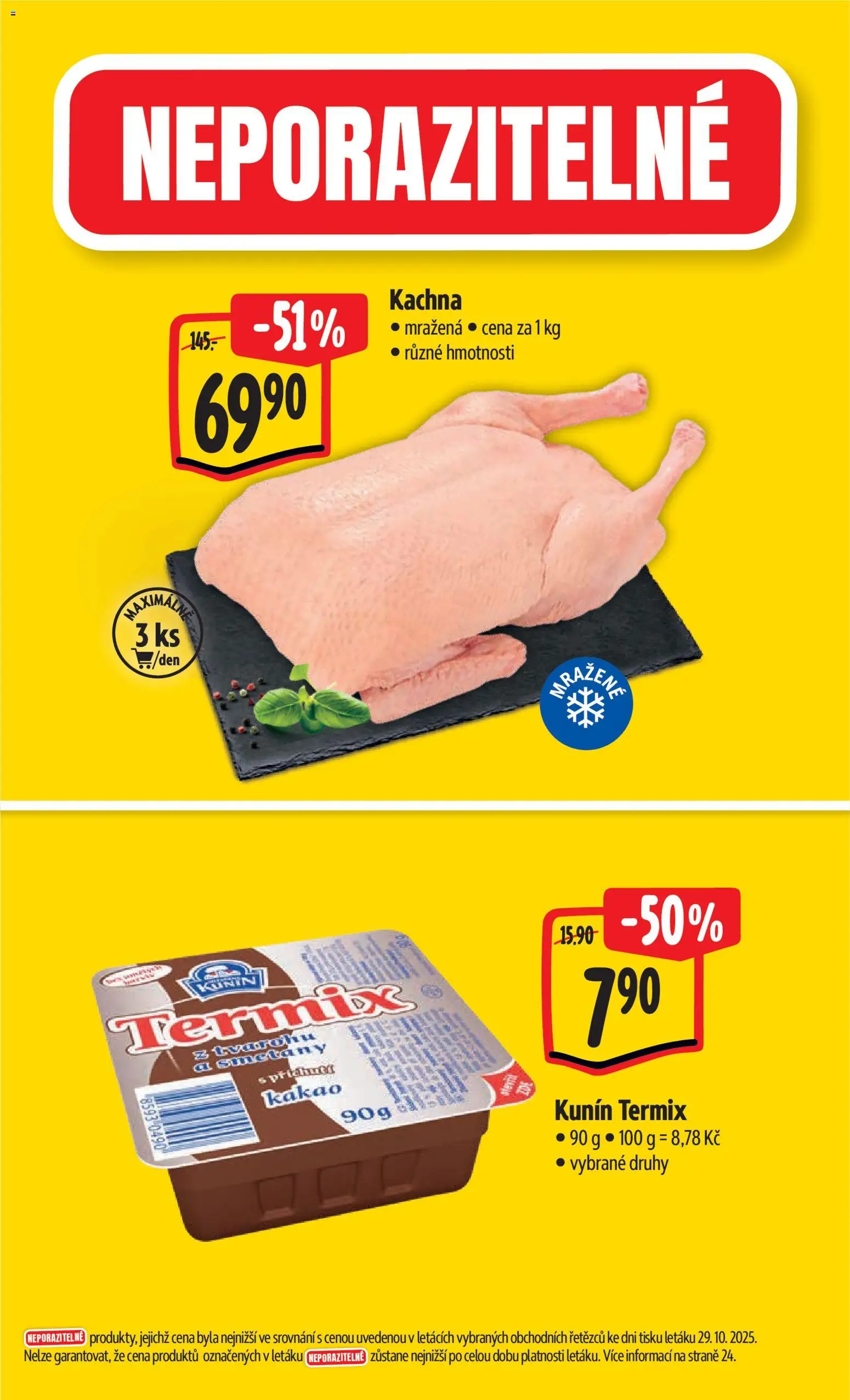 Albert leták - Hypermarket od 05.11.2025 | Strana: 2 | Produkty: Termix, Kachna, Kakao