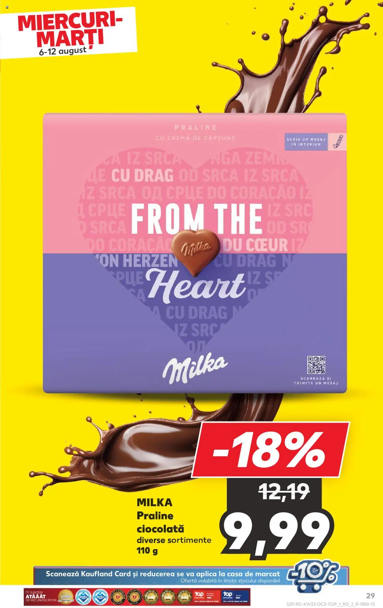 Catalog Kaufland - Tulcea – valabil de la 06.08.2025 | Pagină: 29 | Produse: Praline, Cremă, Ciocolată