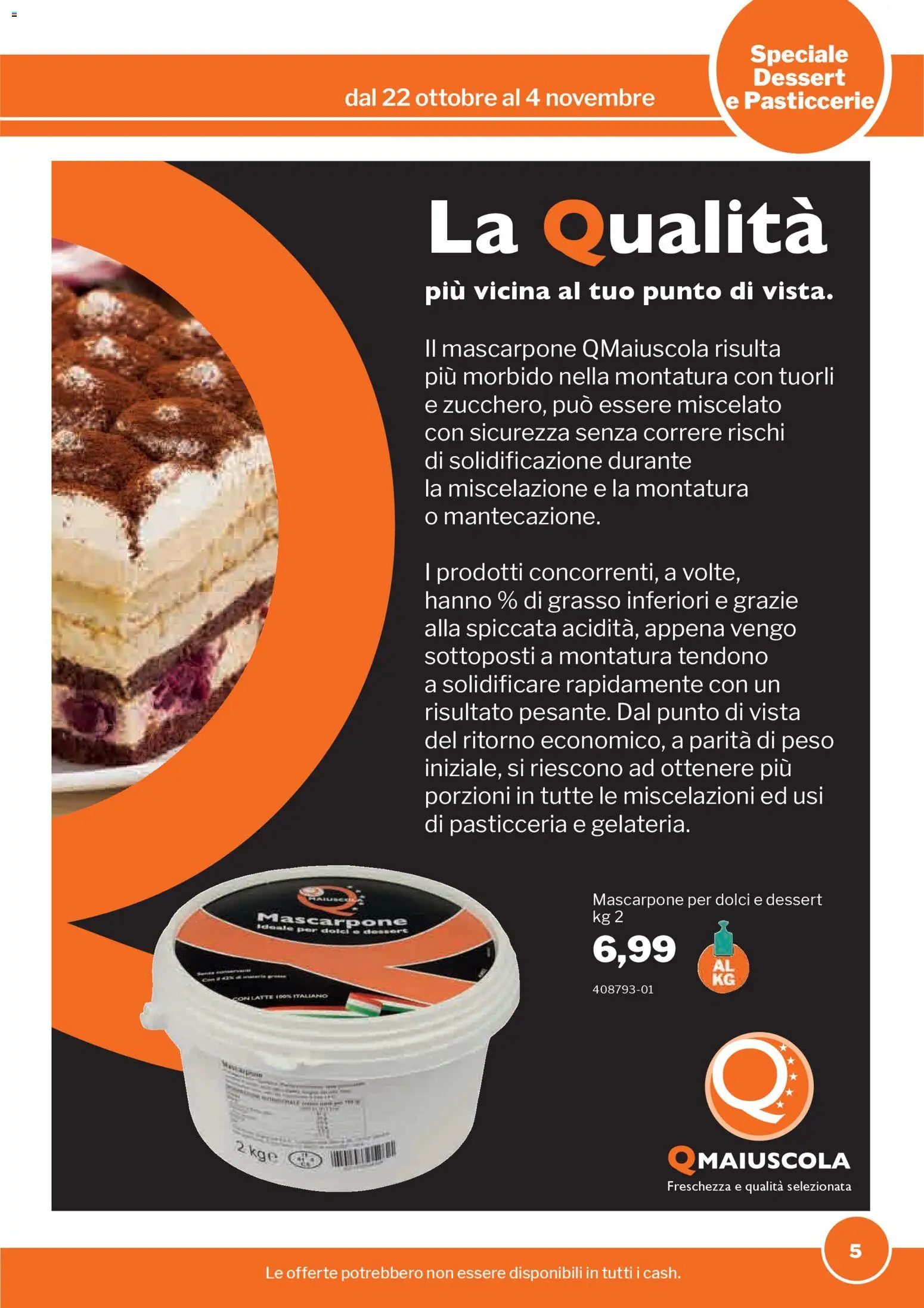 Volantino Sogegross del 22.10.2025 | Pagina: 5 | Prodotti: Latte, Mascarpone