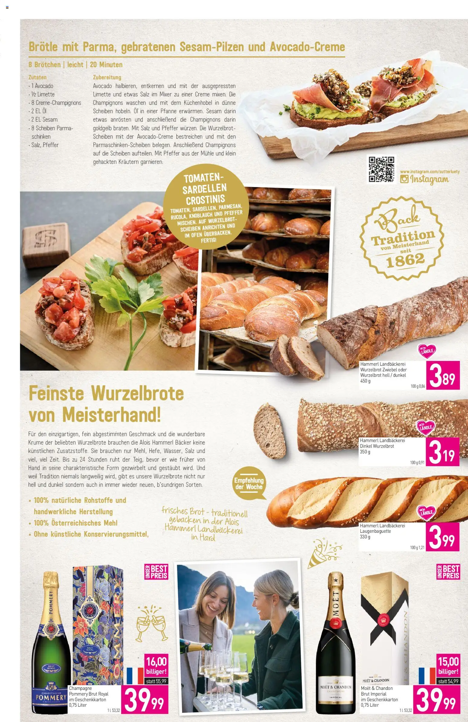 Sutterlüty Flugblatt gültig ab 27.12.2025 | Seite: 3 | Produkte: Salz, Pfeffer, Creme, Brot