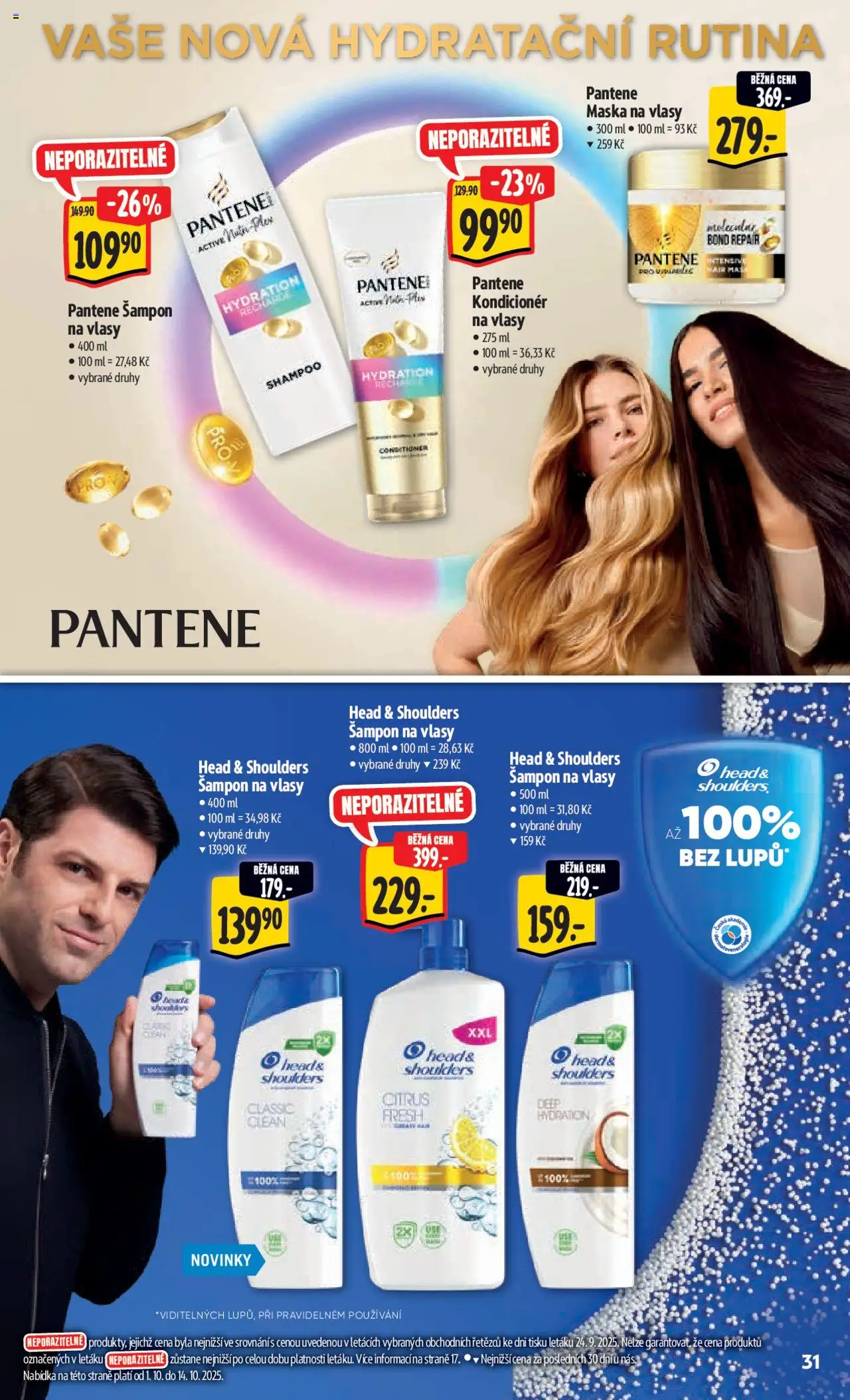 Albert leták - Hypermarket od 01.10.2025 | Strana: 40 | Produkty: Head & Shoulders, Kondicionér, Maska na vlasy, Maska