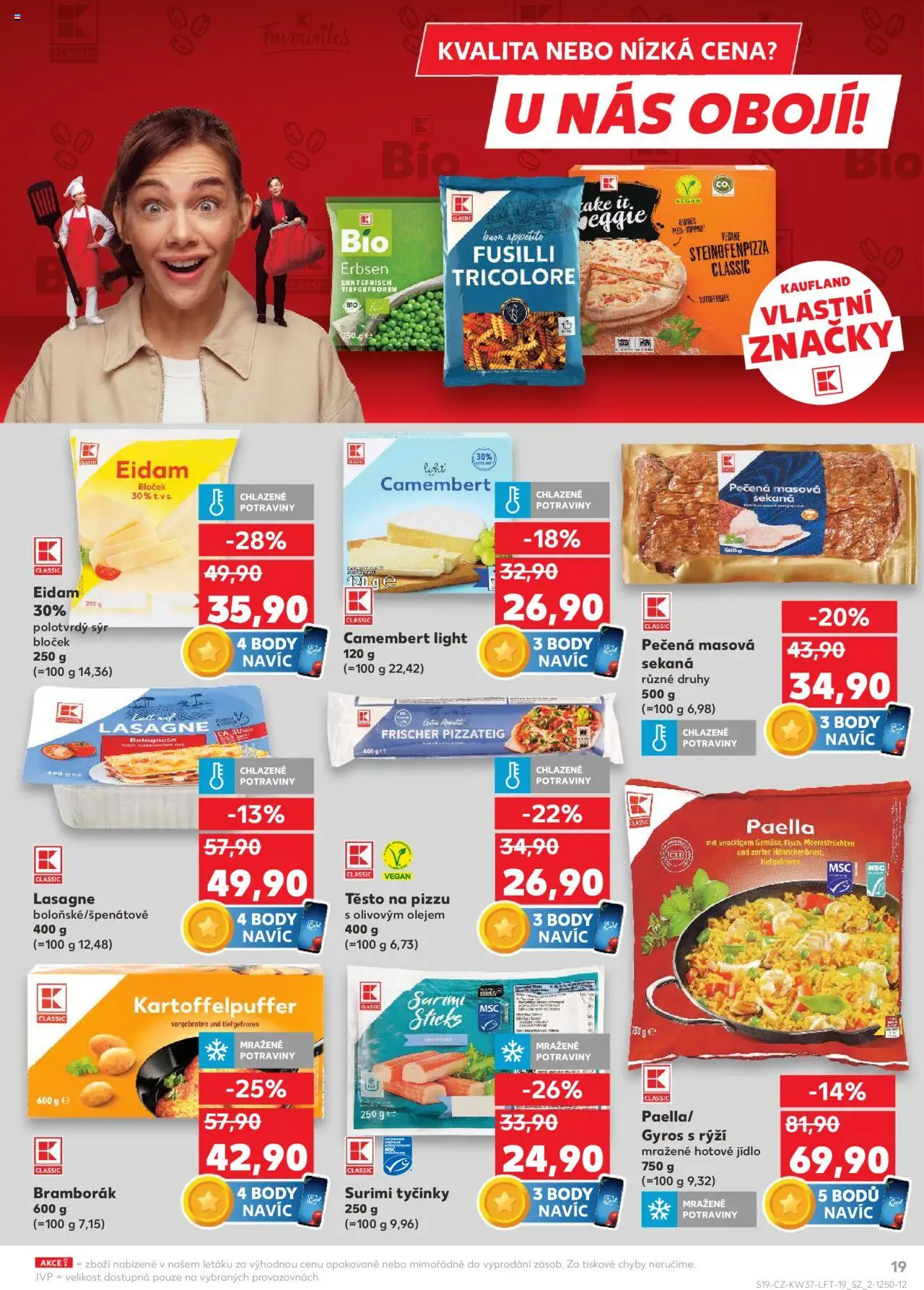 Kaufland leták - Liberec od 10.09.2025 | Strana: 19 | Produkty: Vegan, Eidam, Rýži, Surimi