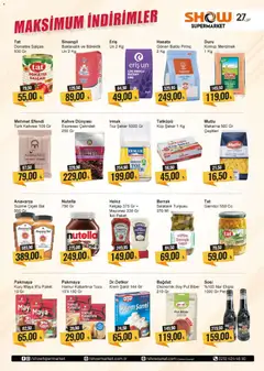 27.03.2026 tarihinden itibaren geçerli olan Show Market kataloğu önizlemesi | Sayfa: 6 | Ürünler: Krem, Nar ekşisi, Biber, Küp şeker