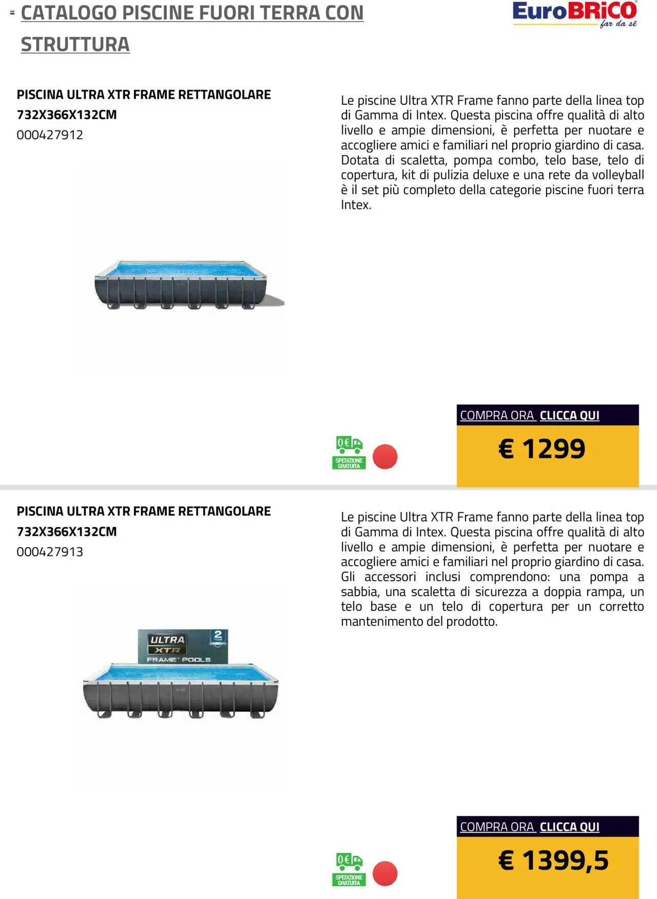 Volantino Eurobrico del 23.07.2025 | Pagina: 17 | Prodotti: Scaletta, Top, Piscina, Terra