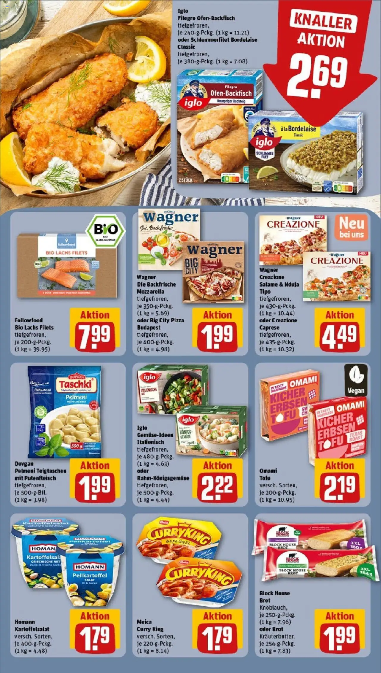 Rewe - Rewe: Wochenangebote - gültig ab dem 18.05.2025 | Seite: 14 | Produkte: Meica, Lachs, Pizza, Salat