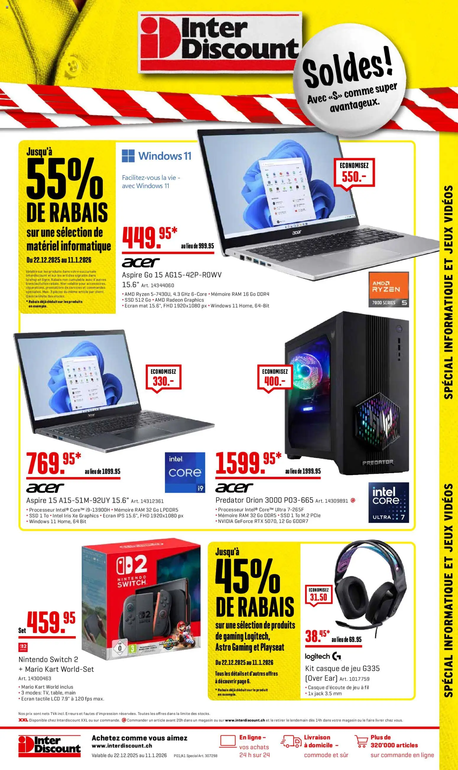 Interdiscount Aktionen Soldes – gültig ab 22.12.2025 | Seite: 1