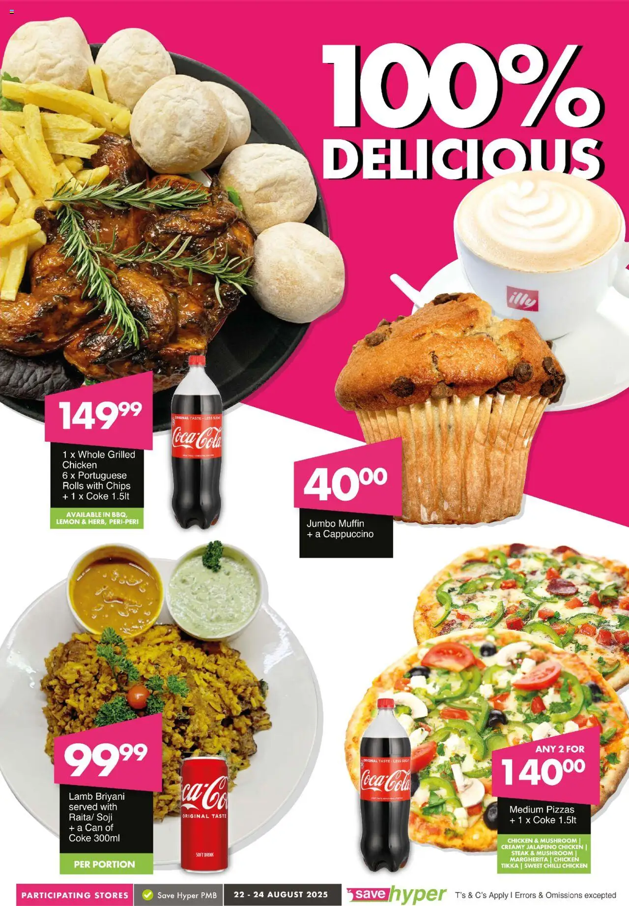 Save - Weekend Wow │ valid from 22.08.2025 | Page: 8 | Products: Steak, Coke, Chicken, Lemon