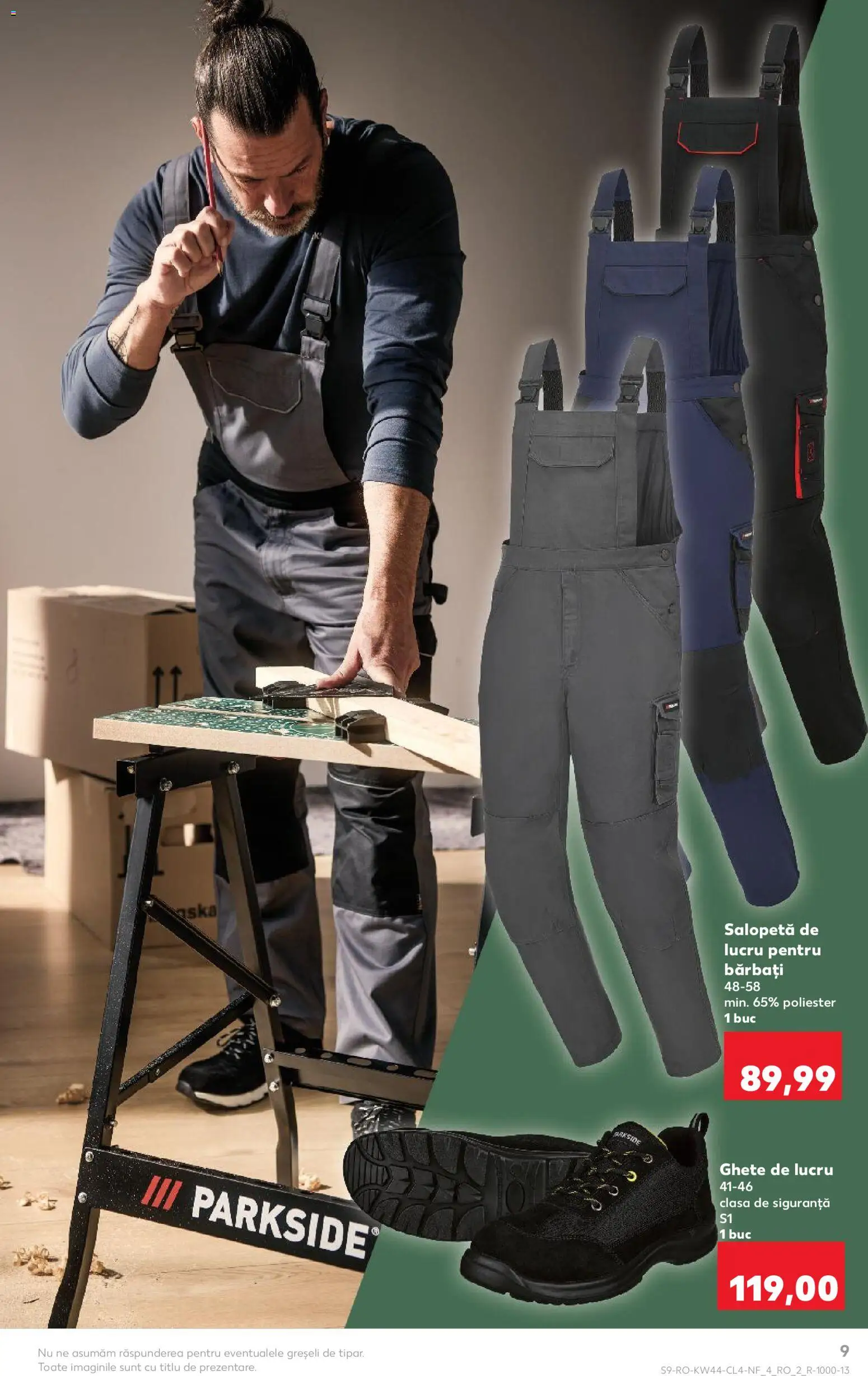 Noul catalog Kaufland – valabil de la 29.10.2025 | Pagină: 9 | Produse: Salopetă, Ghete