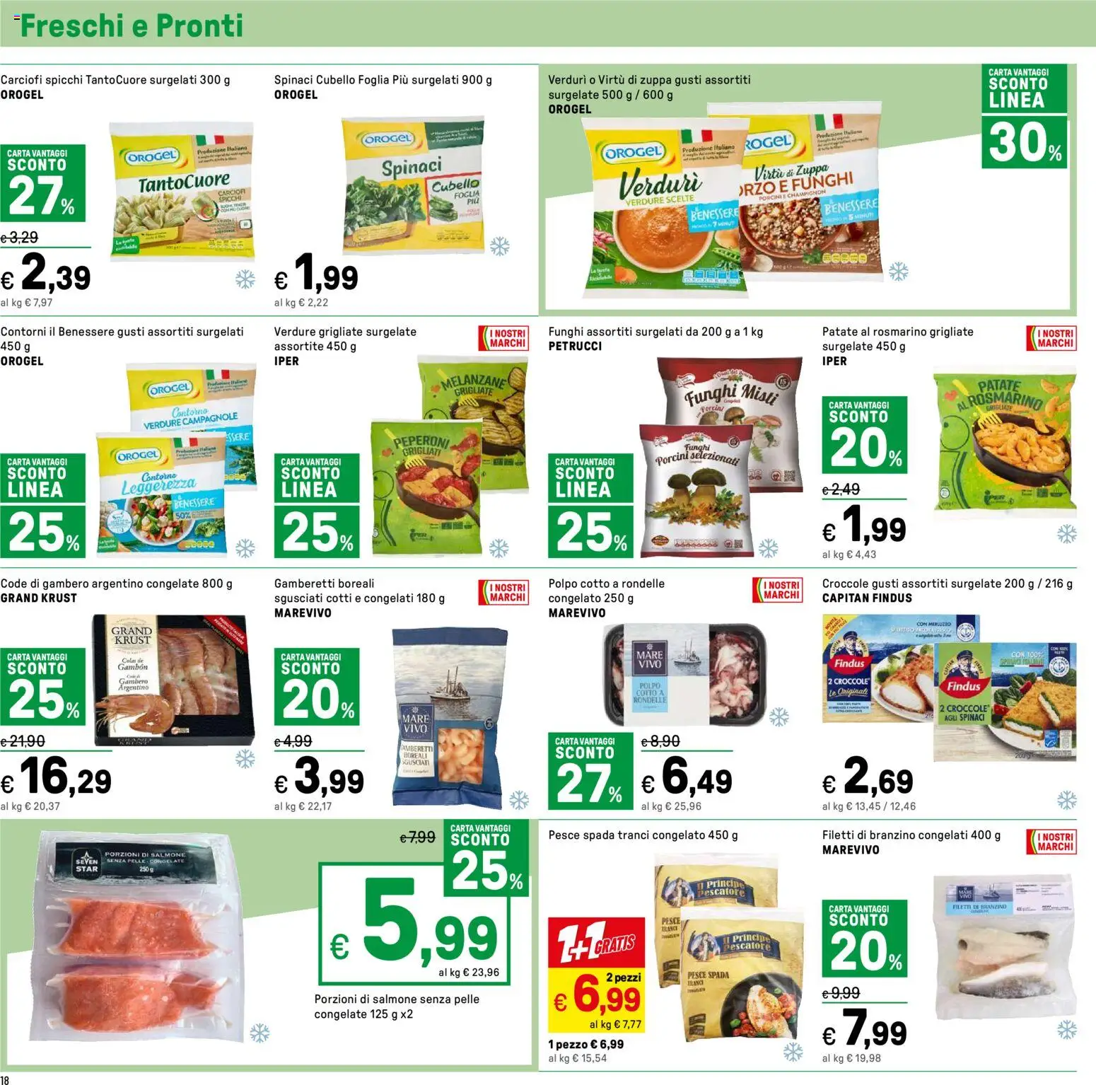 Volantino Iper del 07.01.2026 | Pagina: 18 | Prodotti: Patate, Branzino, Funghi, Melanzane