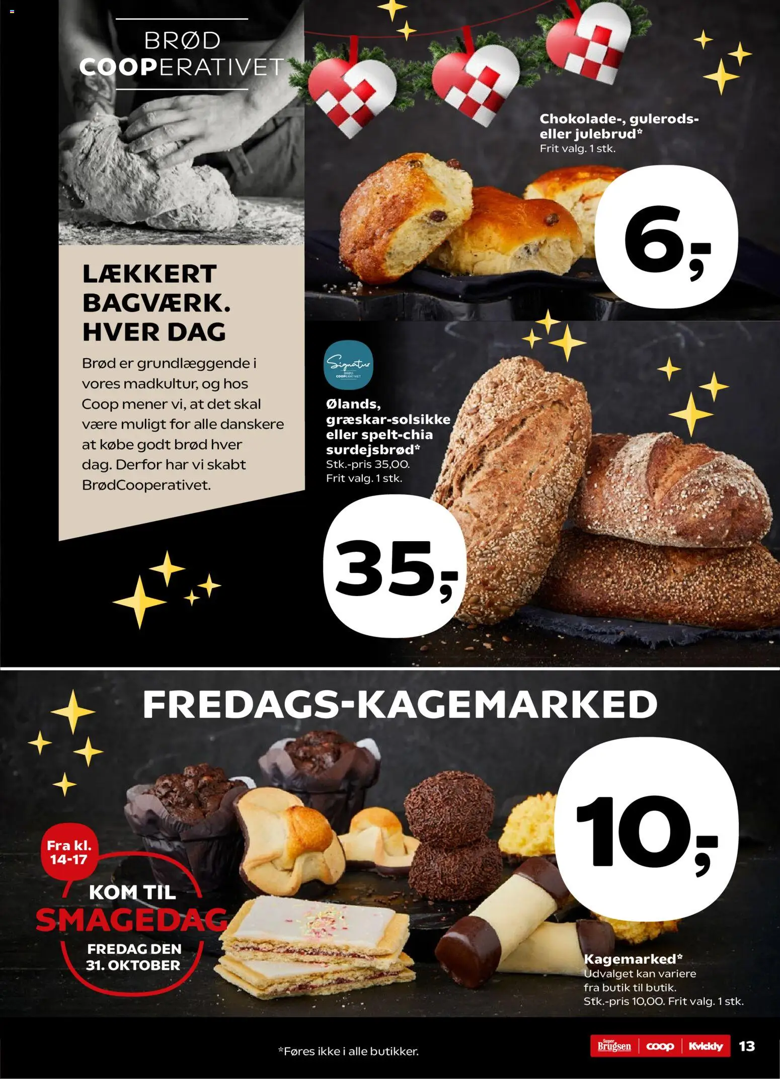 Super Brugsen tilbudsavis – gyldig fra 31.10.2025 | Side: 13 | Produkter: Brød