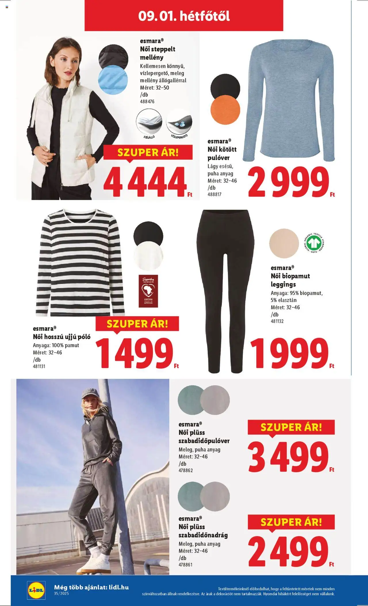 Lidl akciós ujság - amely érvényes a következő dátumtól: 28.08.2025 | Oldal: 18 | Termékek: Plüss, Pulóver, Mellény, Leggings