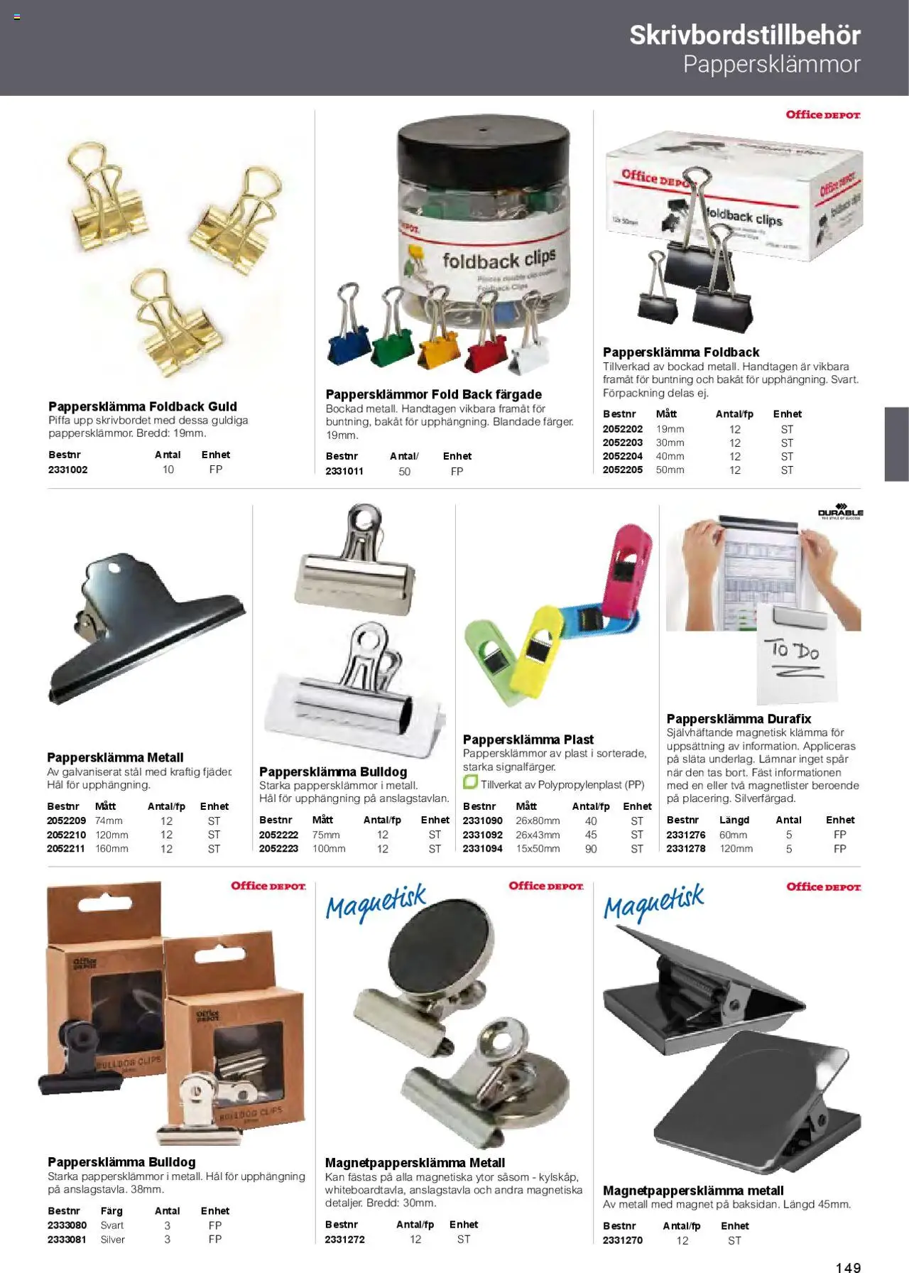 Office Depot reklamblad aktuell från 01.02.2025 | Sida: 151 | Produkter: Magnet