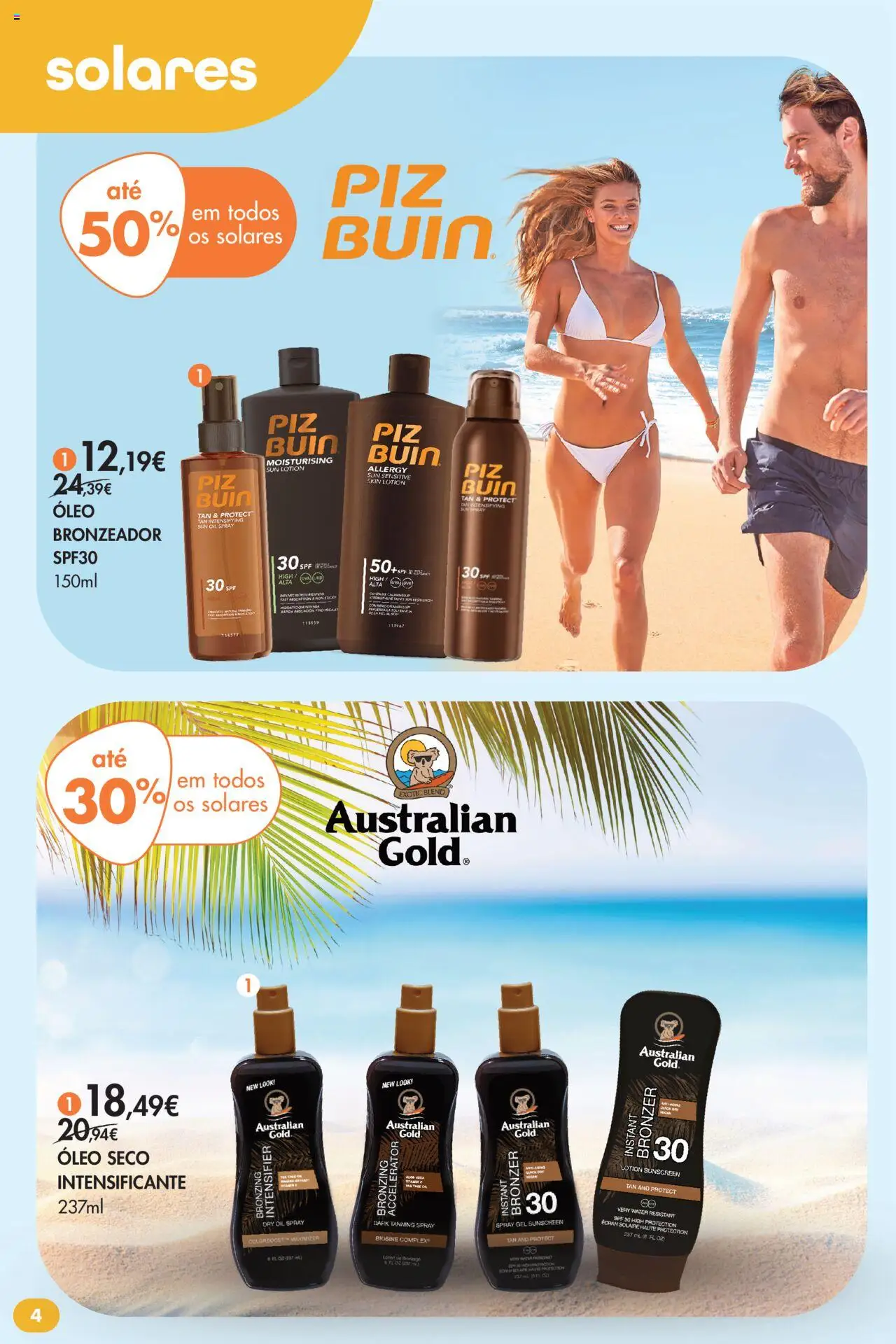 Pingo Doce - Folheto Bem Estar Verão 2 Lojas │ válido de 22.07.2025 | Página: 4 | Produtos: Bronzeador, Bronzer, Óleo