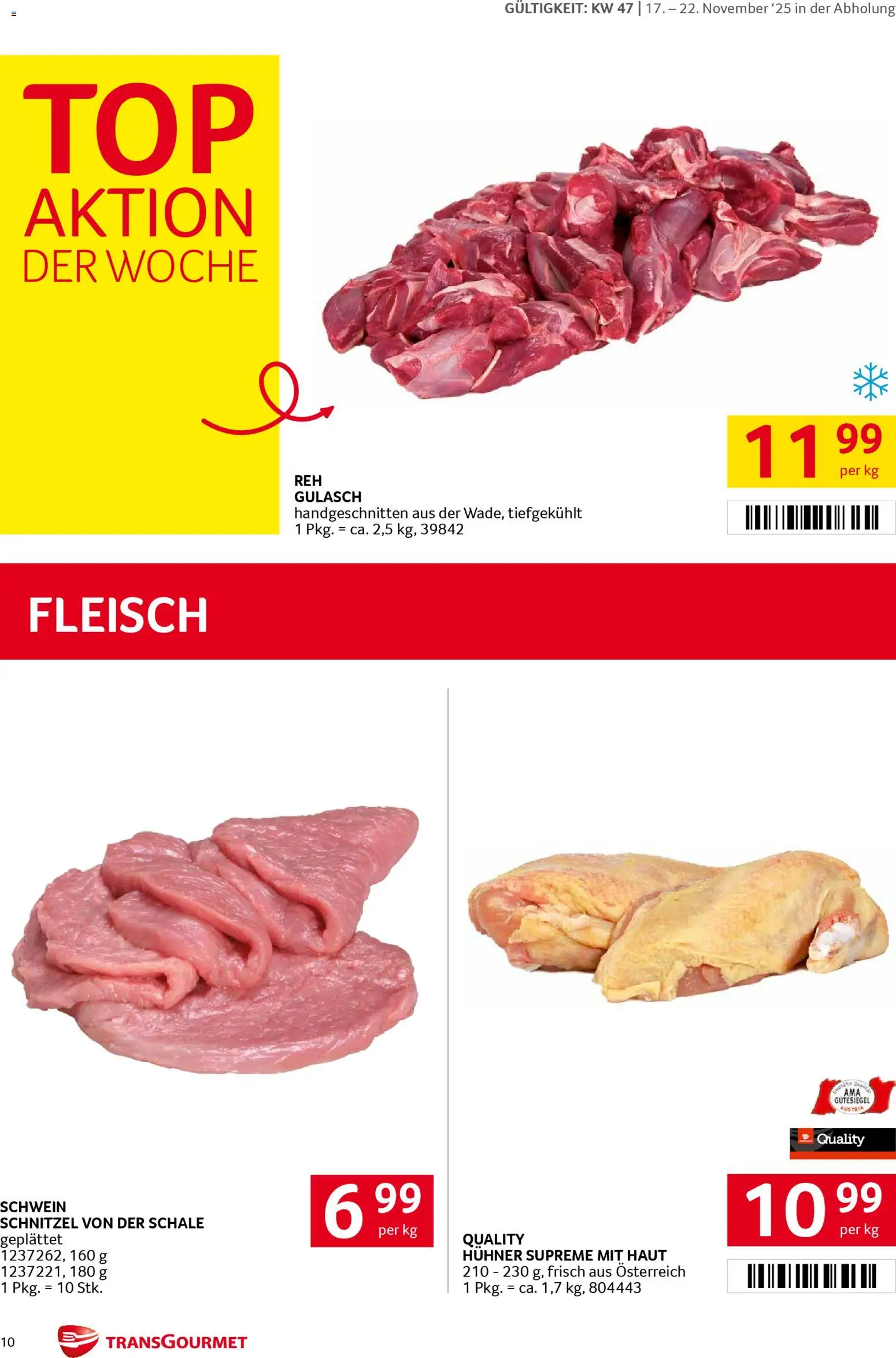 Transgourmet Flugblatt gültig ab 17.11.2025 | Seite: 10