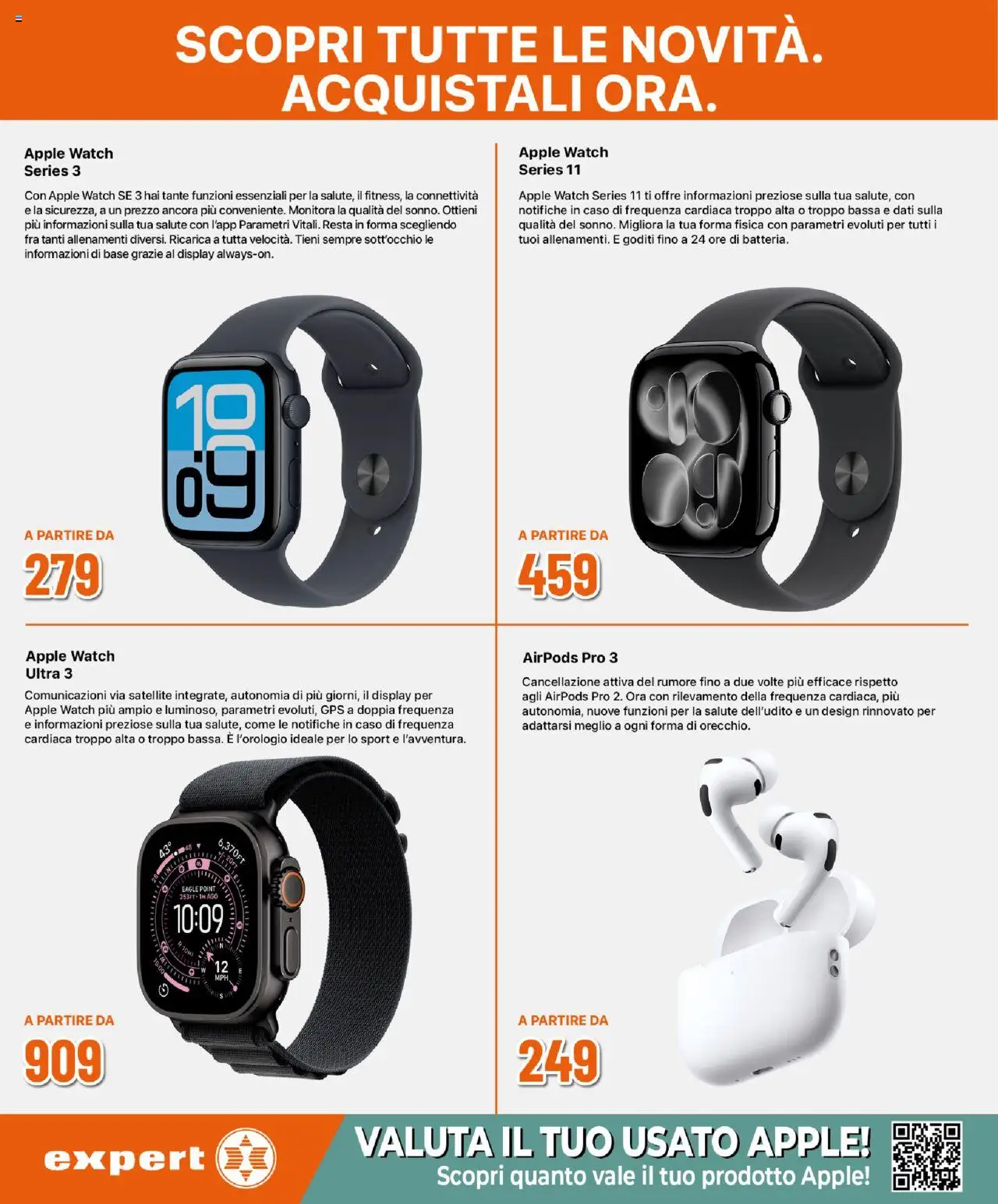 Volantino Expert del 25.09.2025 | Pagina: 7 | Prodotti: Apple Watch, Airpods
