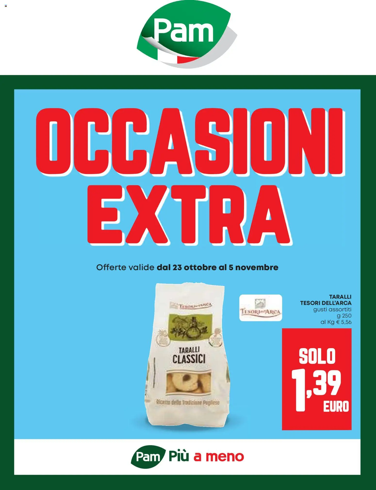 Volantino PAM del 23.10.2025 | Pagina: 1 | Prodotti: Taralli