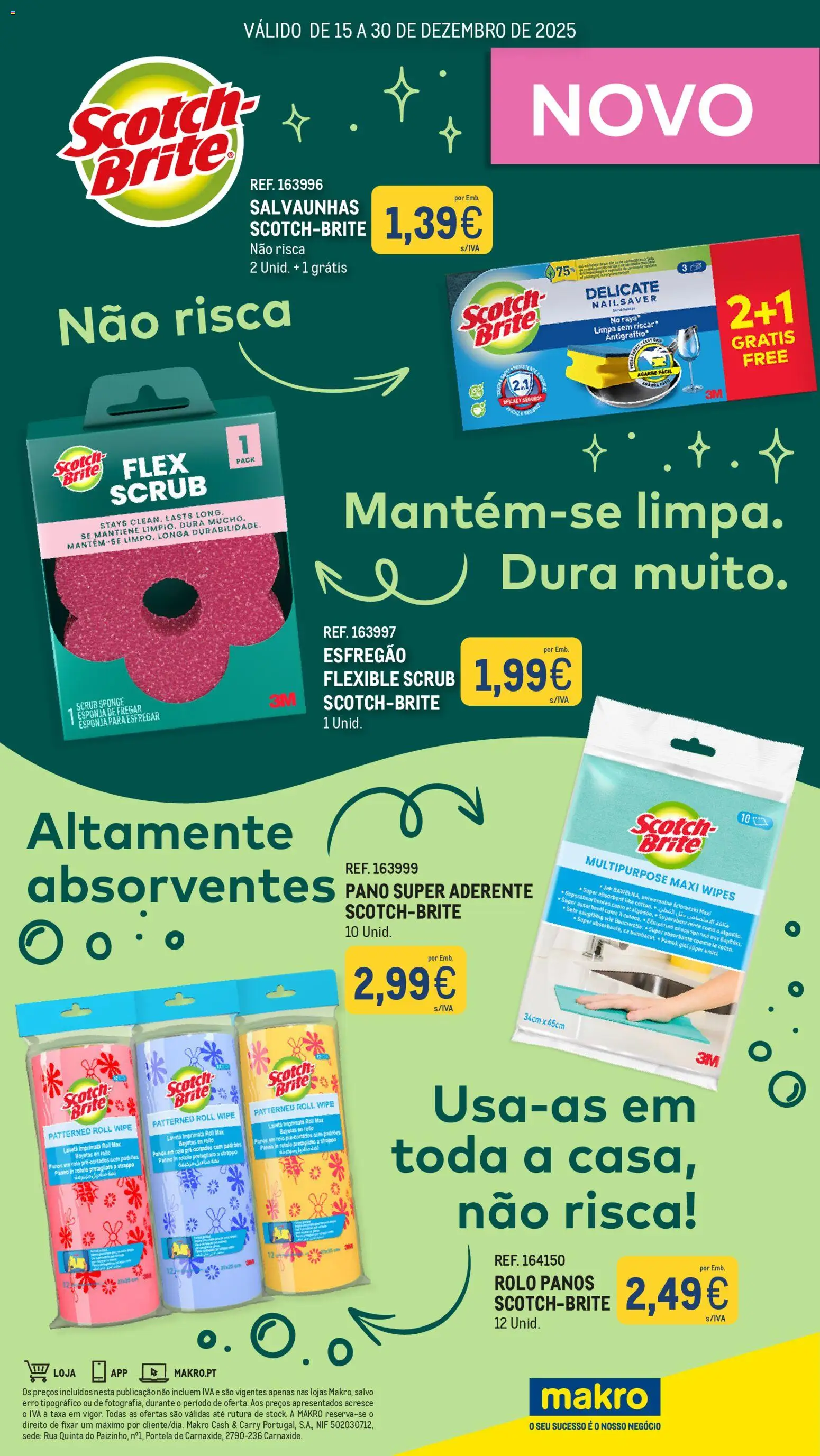 Makro Monofolha Scotch-Brite │ válido de 15.12.2025 | Página: 1 | Produtos: Esfregão, Esponja