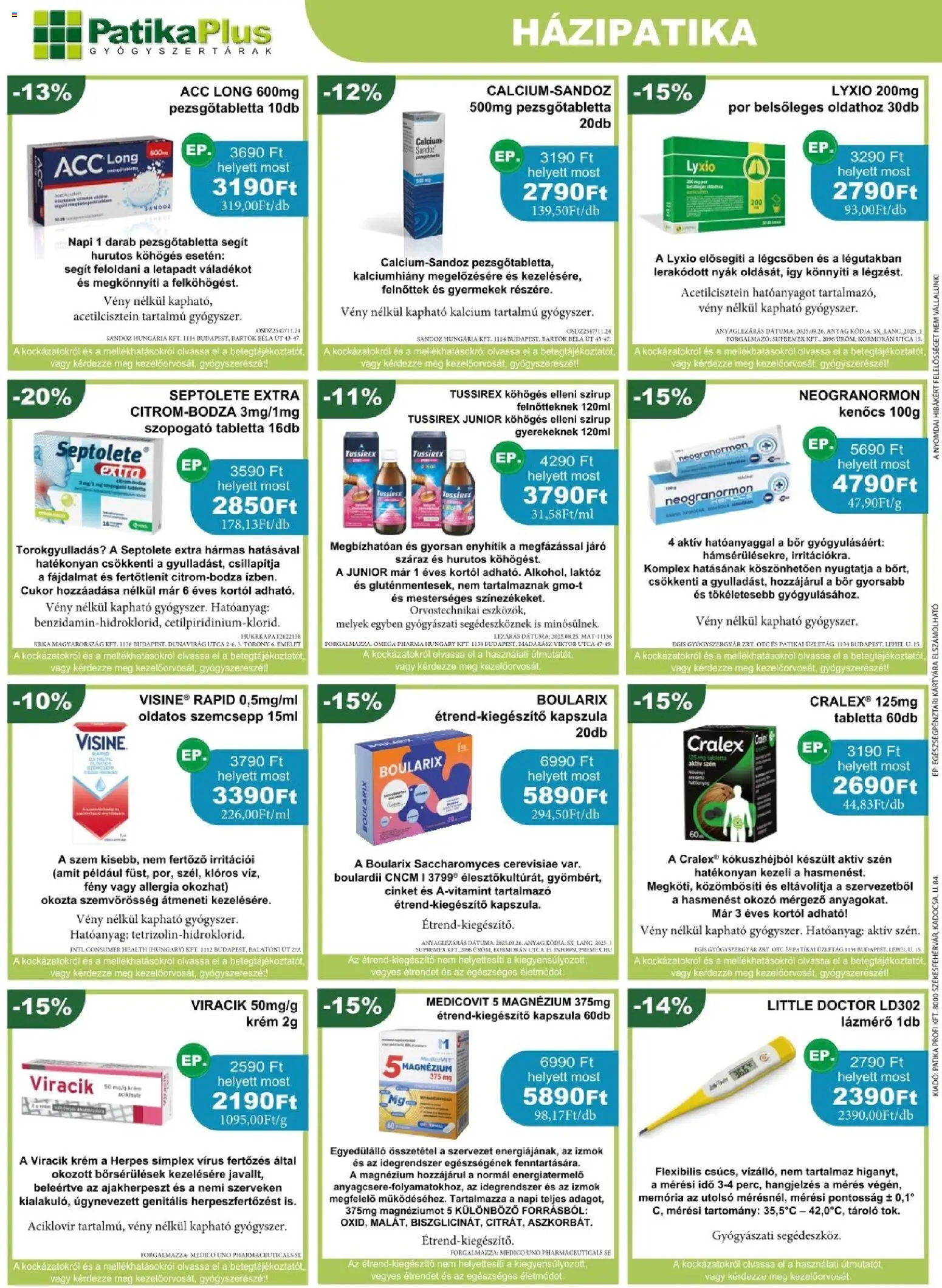 PatikaPlus akciós ujság - amely érvényes a következő dátumtól: 01.01.2026 | Oldal: 2