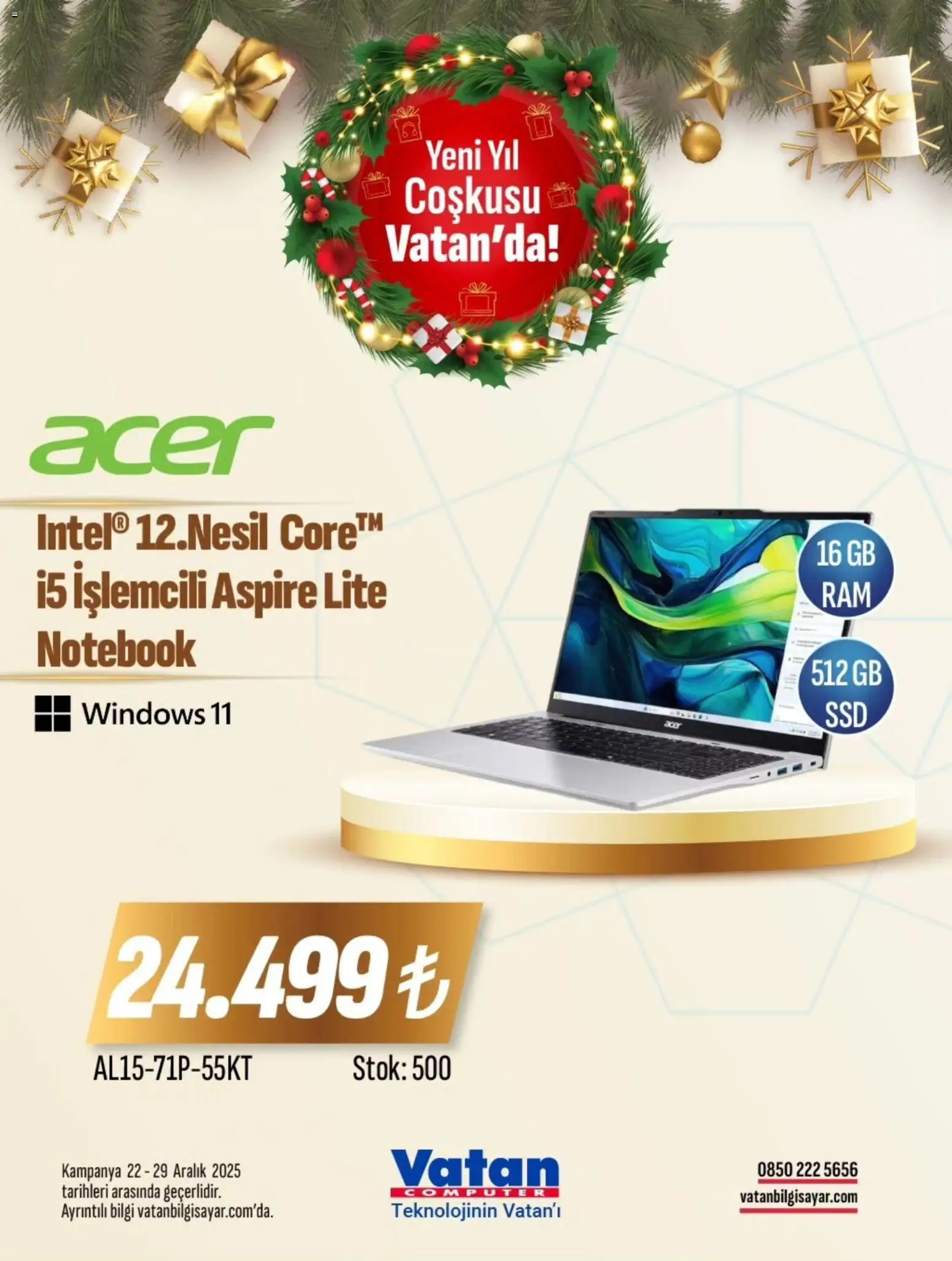 Vatan Bilgisayar İndirim - 22.12.2025 tarihinden itibaren geçerlidir | Sayfa: 12