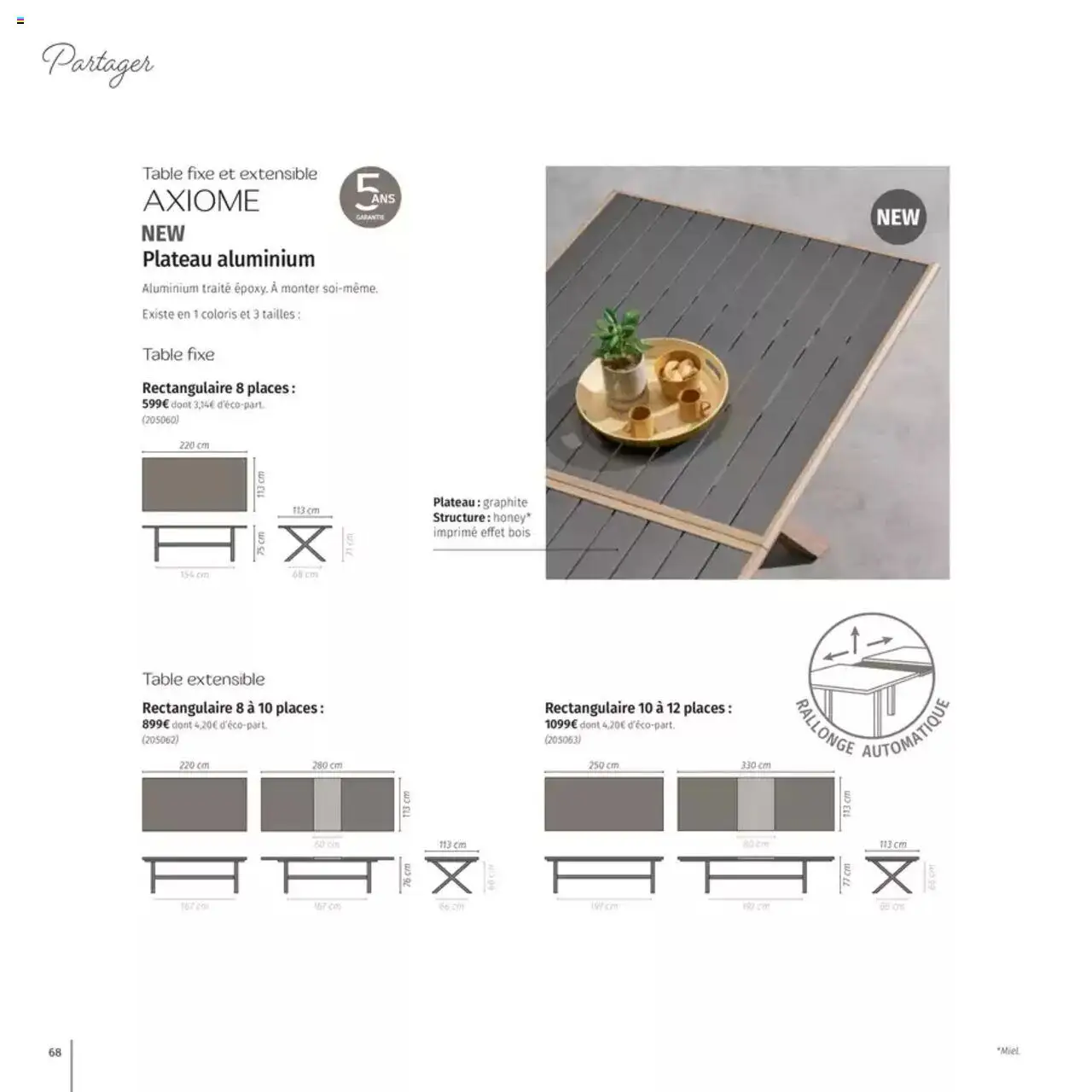  | Page: 68 | Produits: Plateau, Table extensible, Table