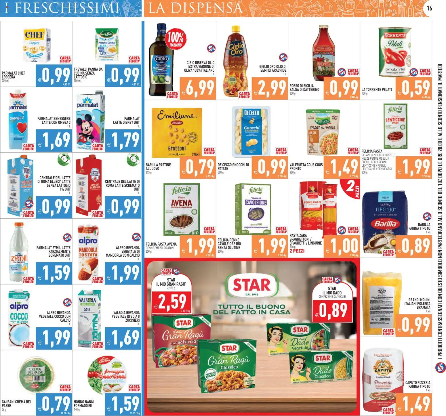 Volantino PIM Supermercati del 26.01.2026 | Pagina: 16 | Prodotti: Ceci, Olio, Cavolfiore, Cocco