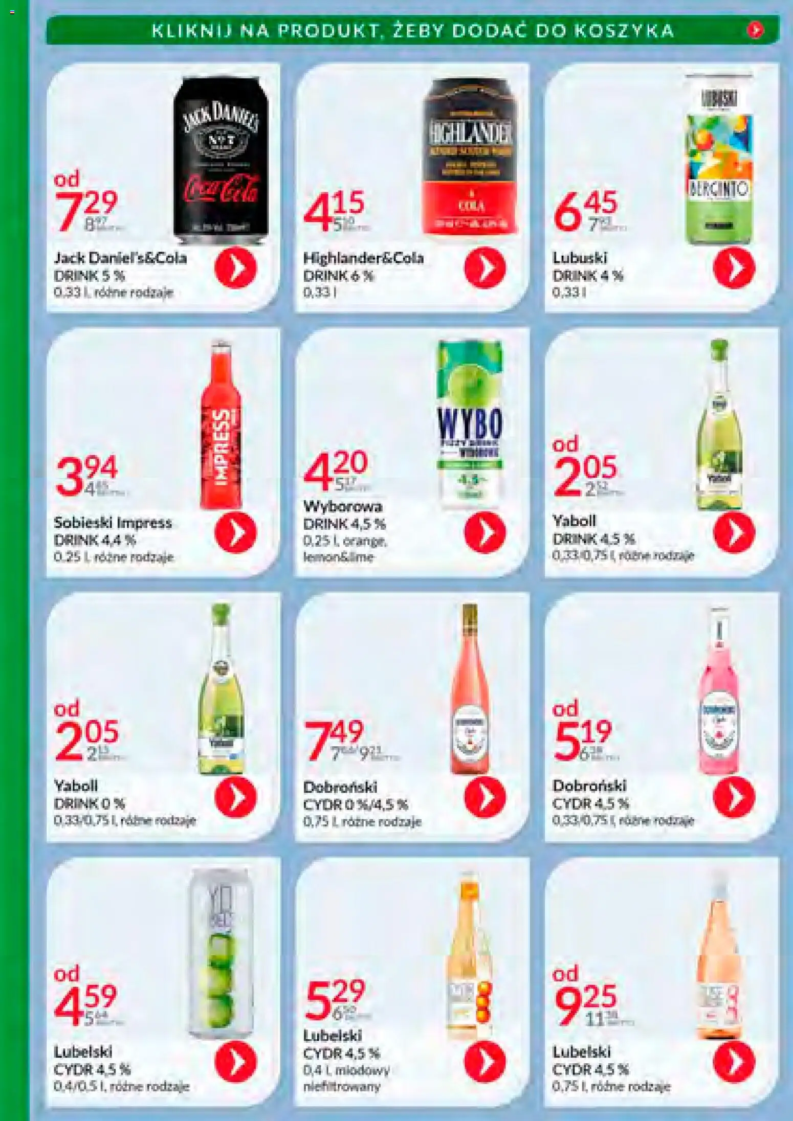 Eurocash Gazetka - Katalog Alkoholowy 12 od 01.12.2025 | Strona: 39 | Produkty: Cydr, Coca cola