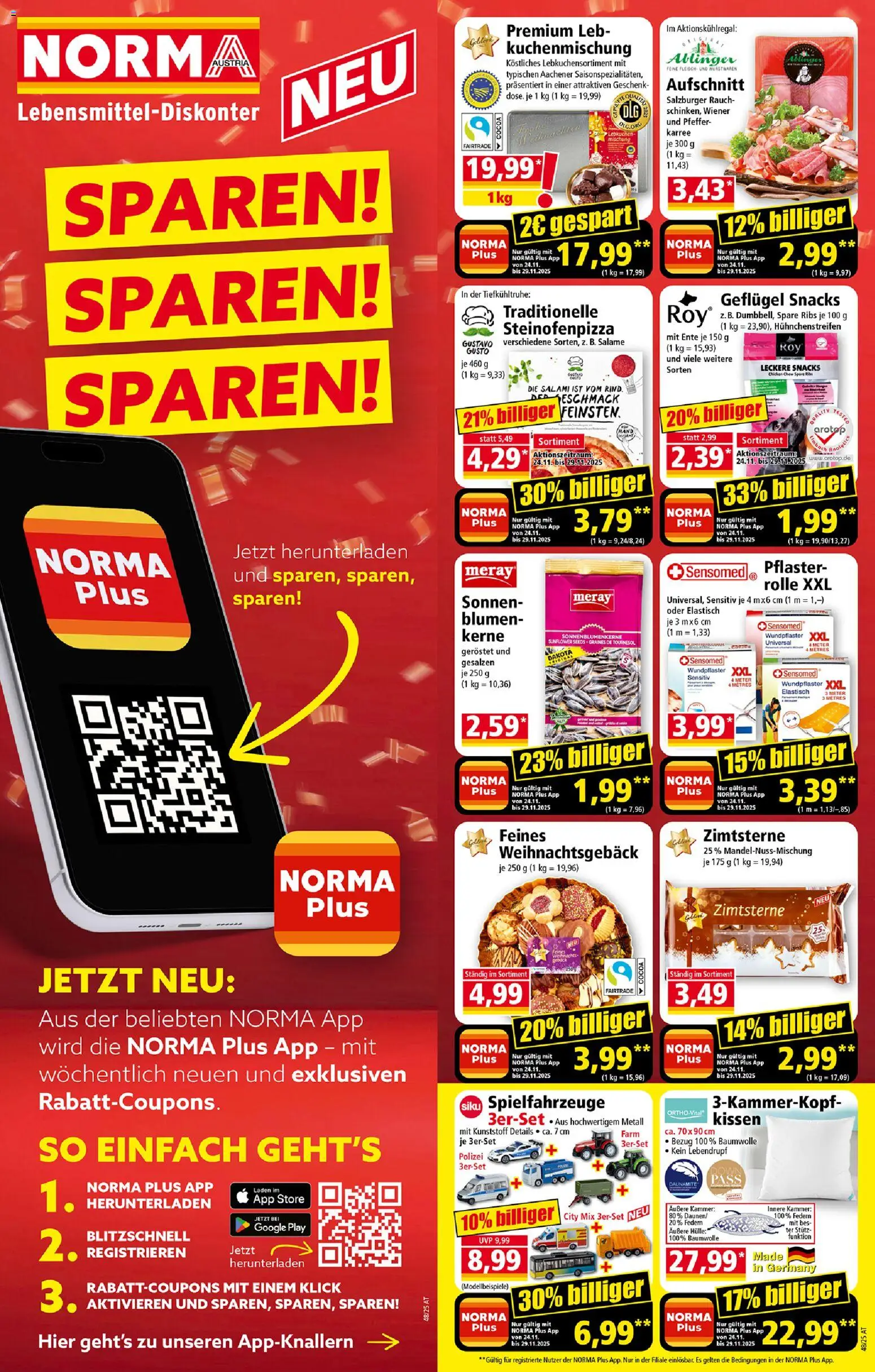 Norma - Black Friday gültig ab 24.11.2025 | Seite: 2 | Produkte: Pfeffer, Hülle, Kissen, Salami