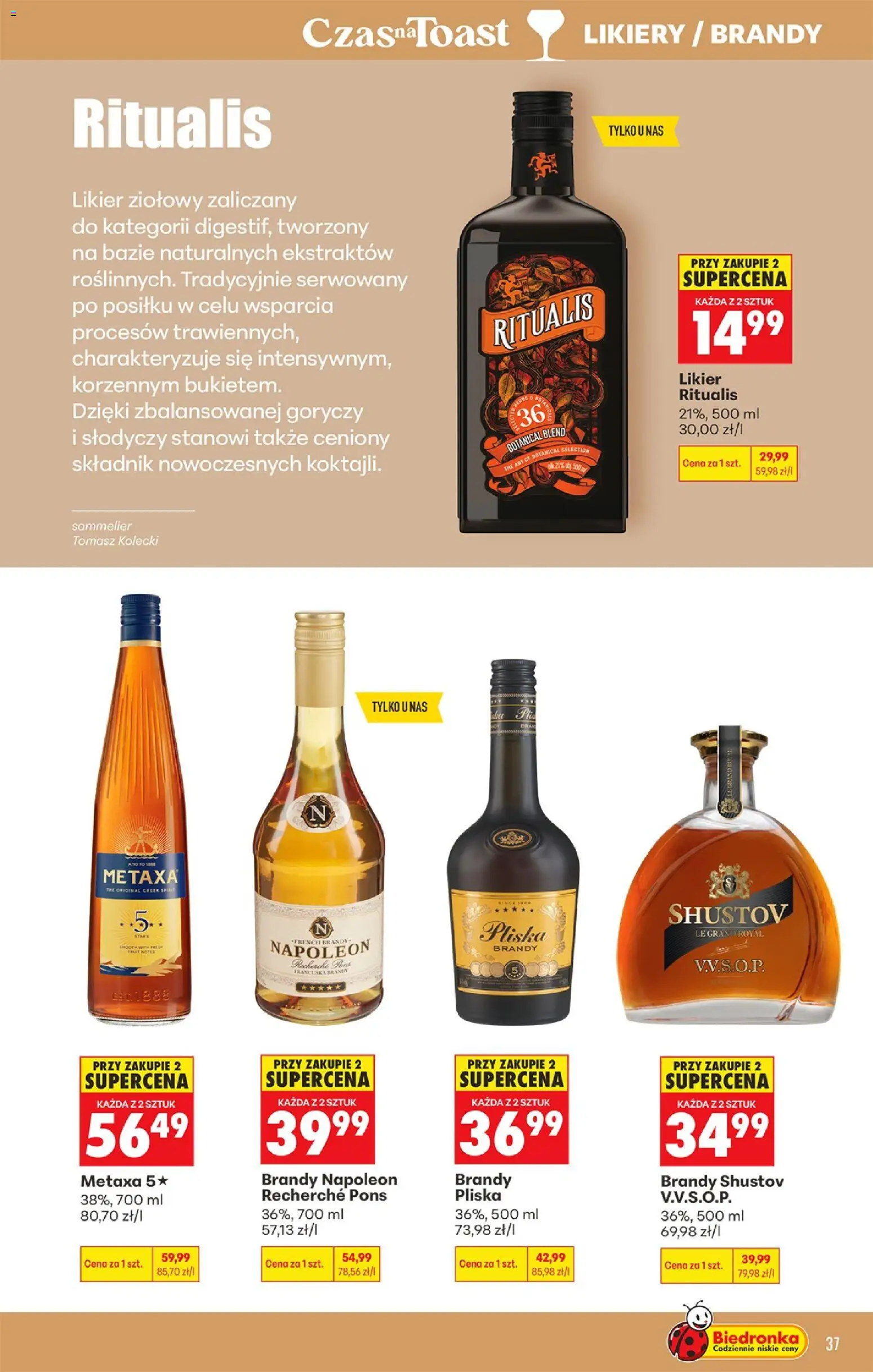 Biedronka gazetka - Czas na toast od 20.04.2026 | Strona: 37