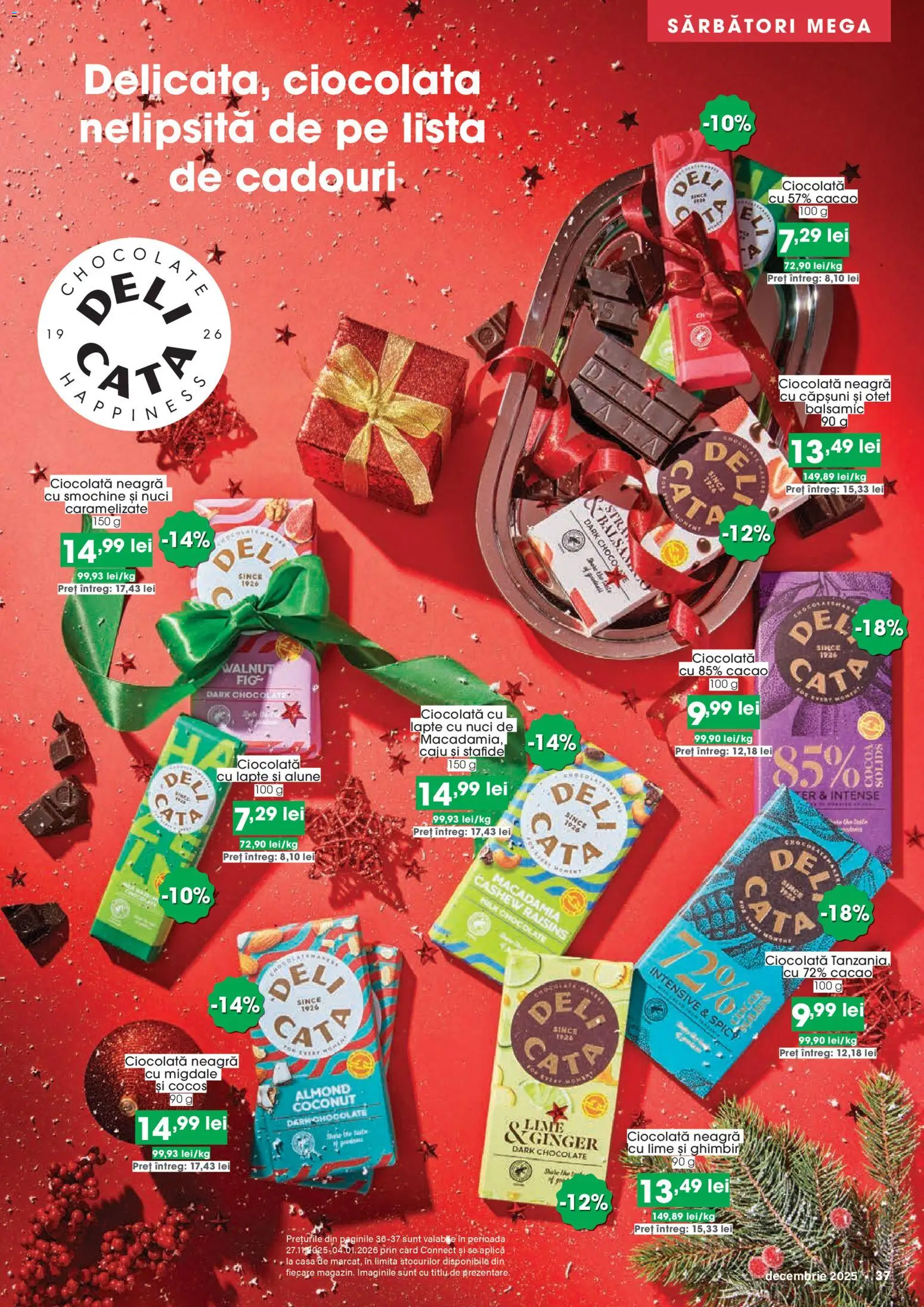 Noul catalog Mega Image – valabil de la 27.11.2025 | Pagină: 37 | Produse: Alune, Ciocolată, Căpșuni, Cacao